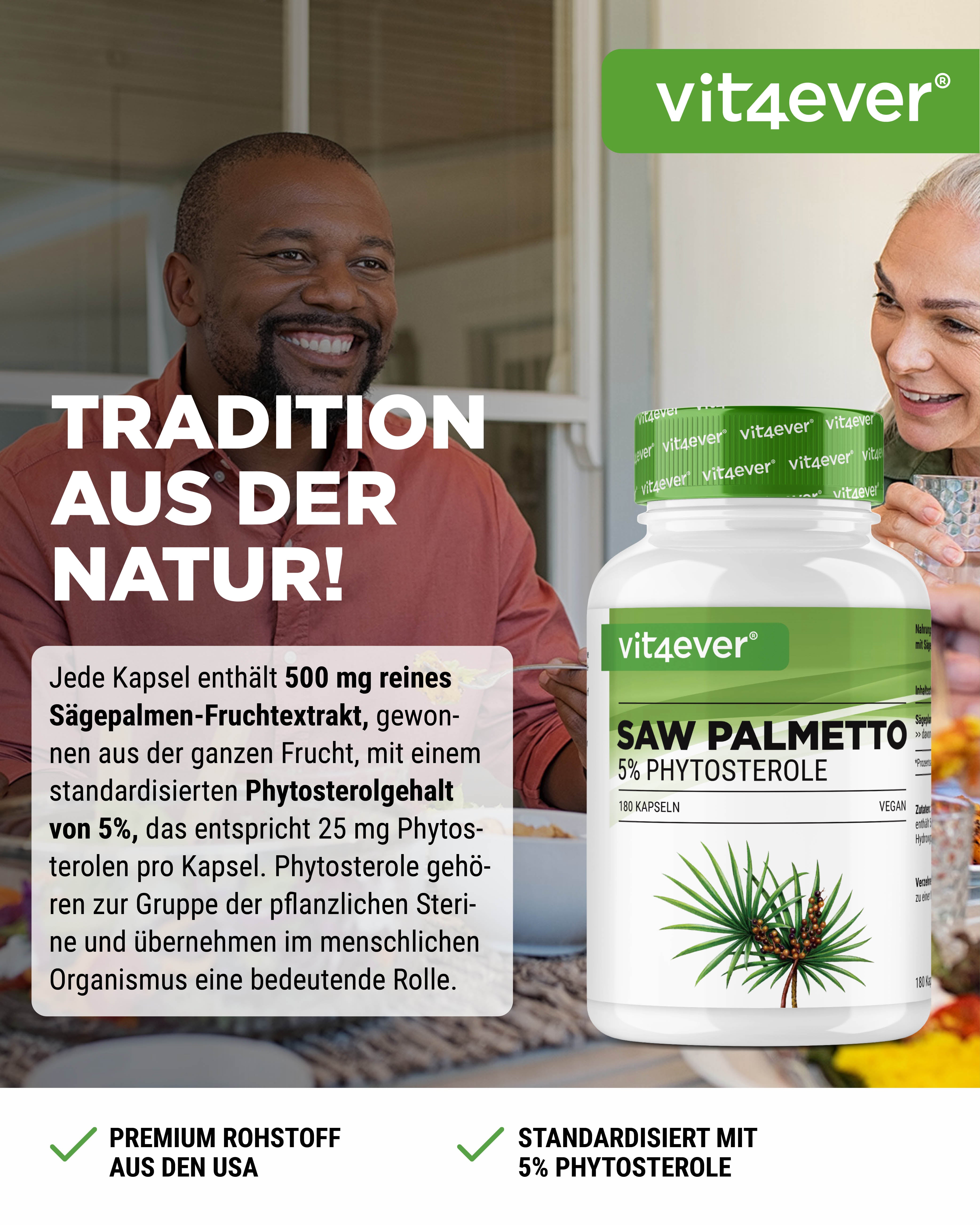 Estratto di Saw Palmetto - 500 mg