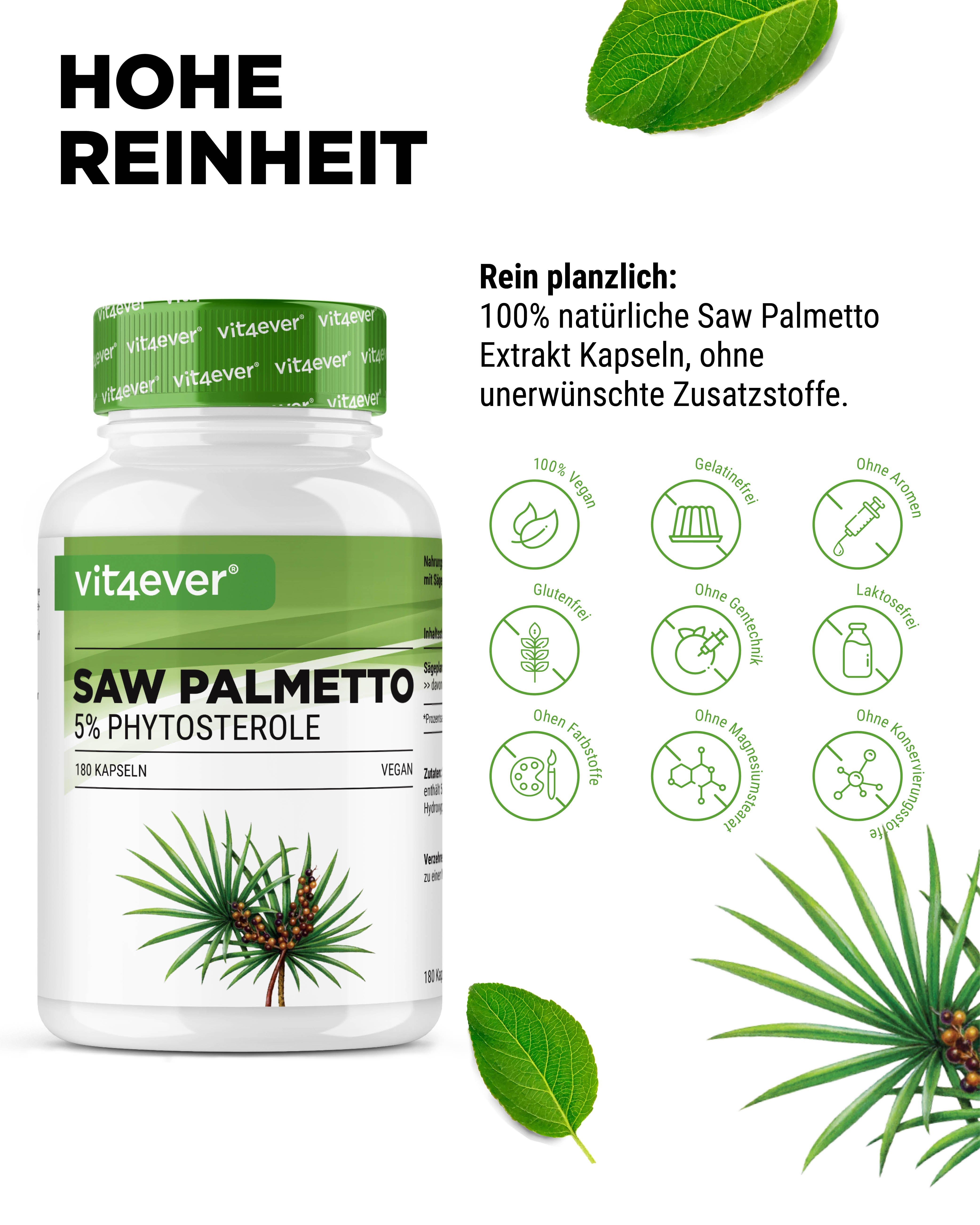 Estratto di Saw Palmetto - 500 mg