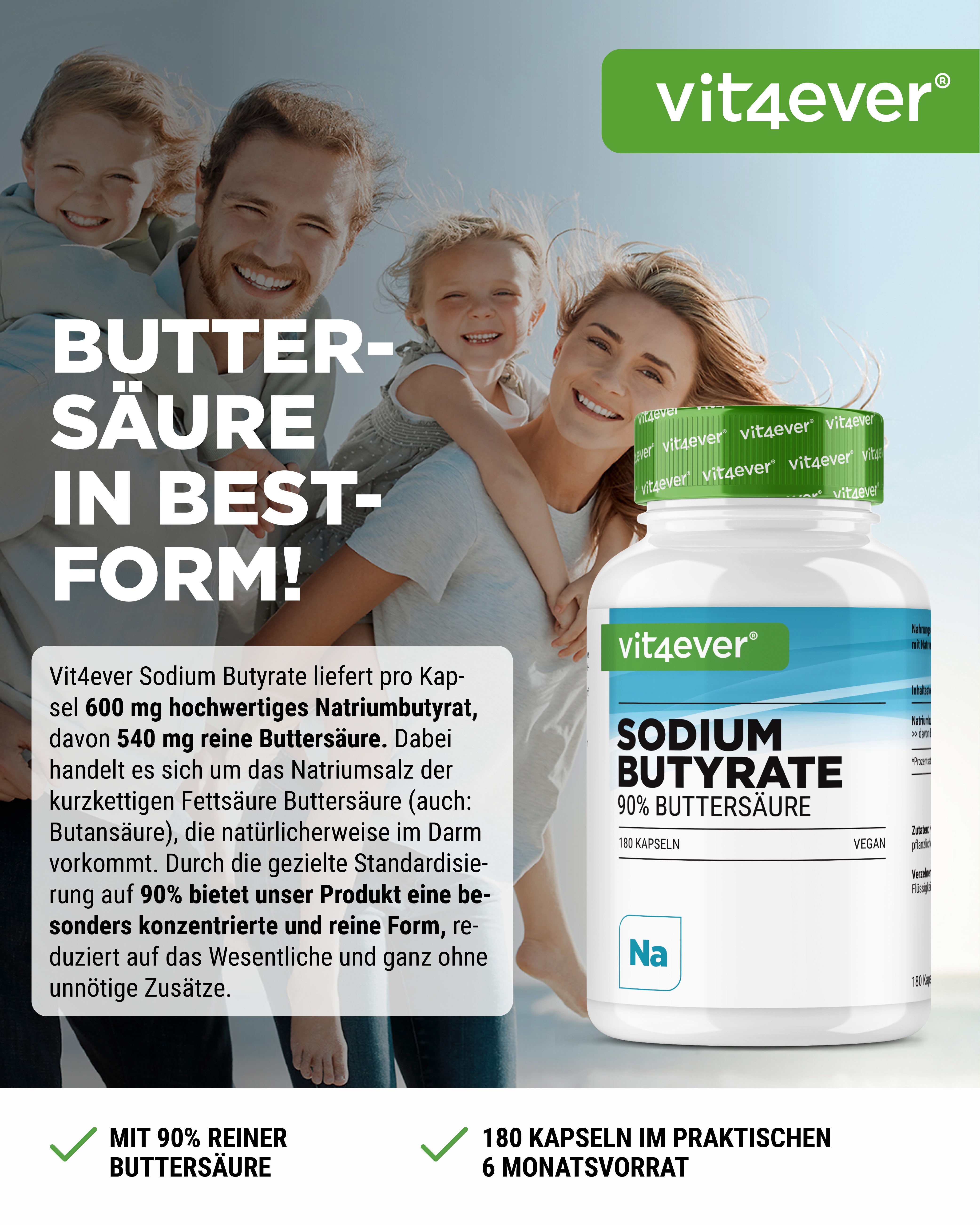 Sodium Butyrate - 600 mg