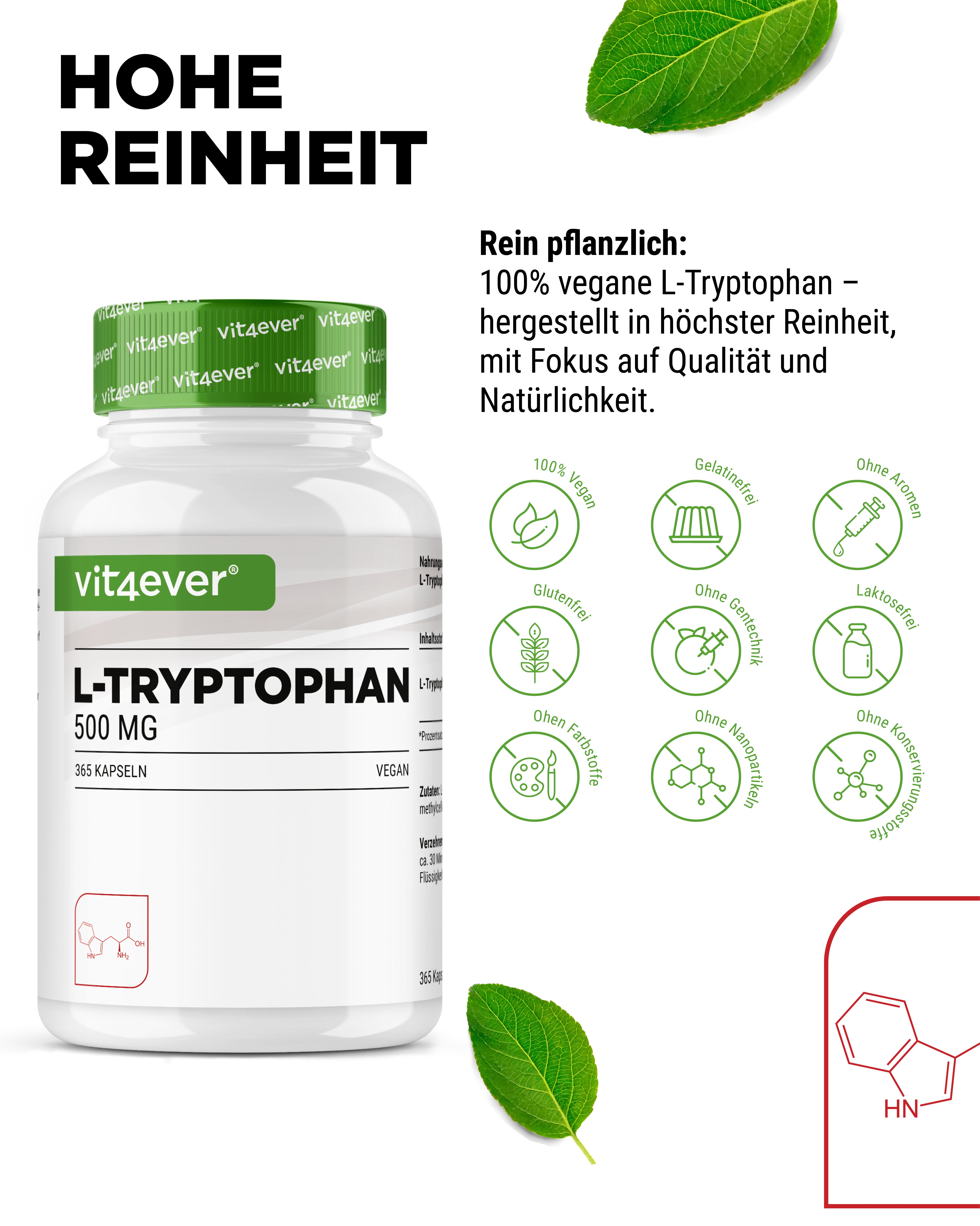 L-Tryptophan - 500 mg