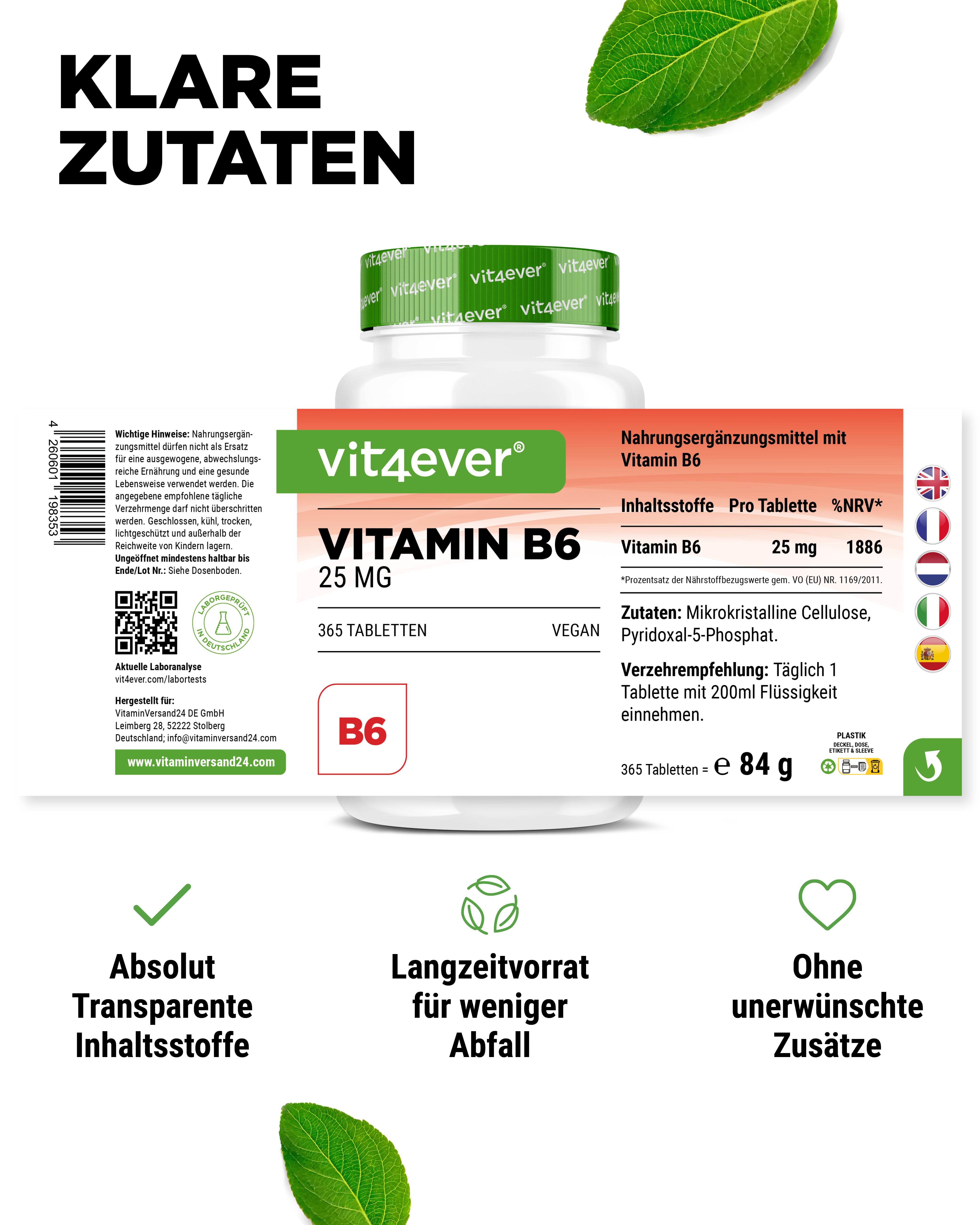 Vitamina B6 - 25 mg