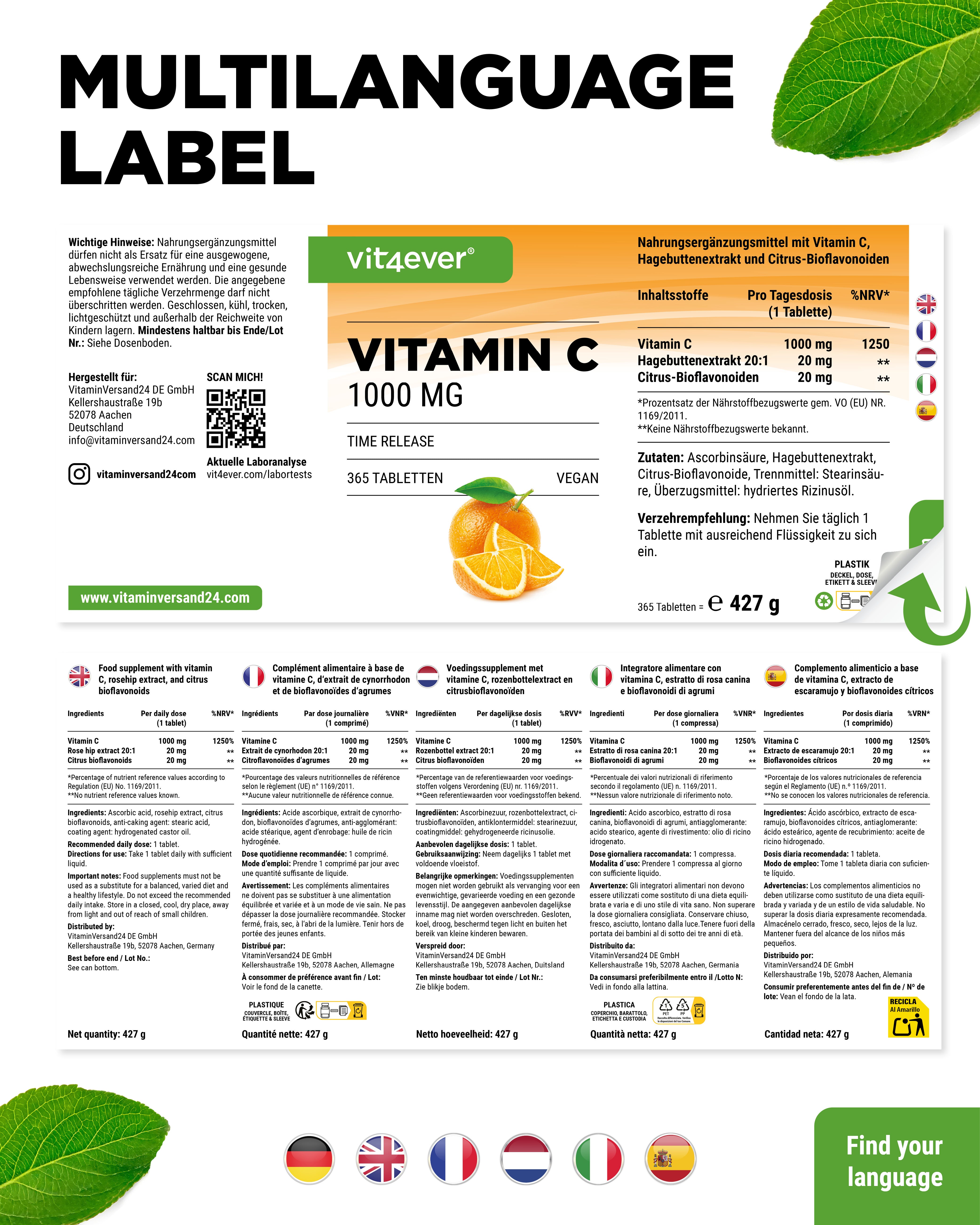 Vitamina C - 1000mg