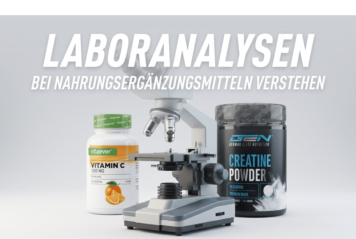 Laboranalysen bei Nahrungsergänzungsmitteln verstehen | Vit4ever & GEN