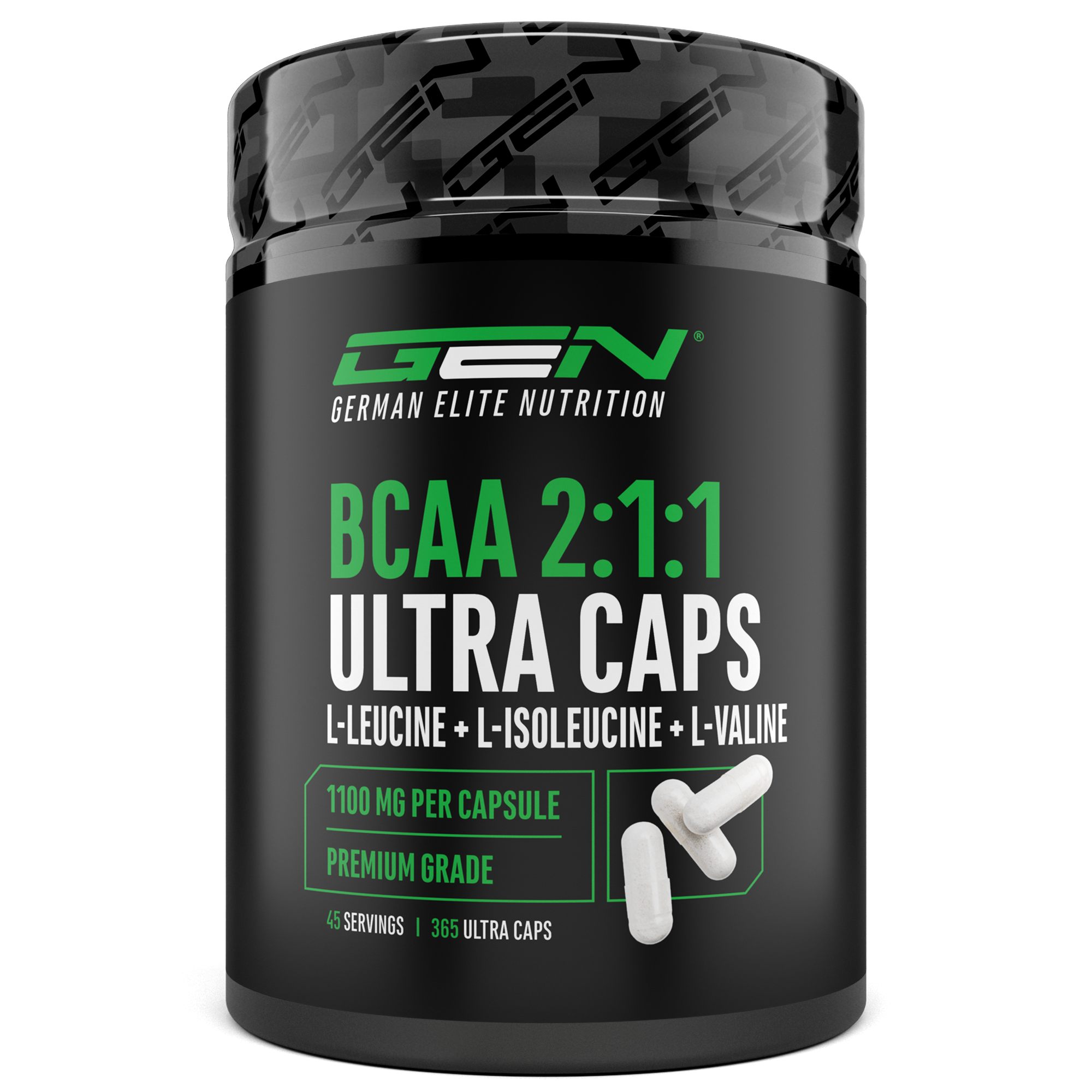 BCAA 2:1:1, 365 Kapseln