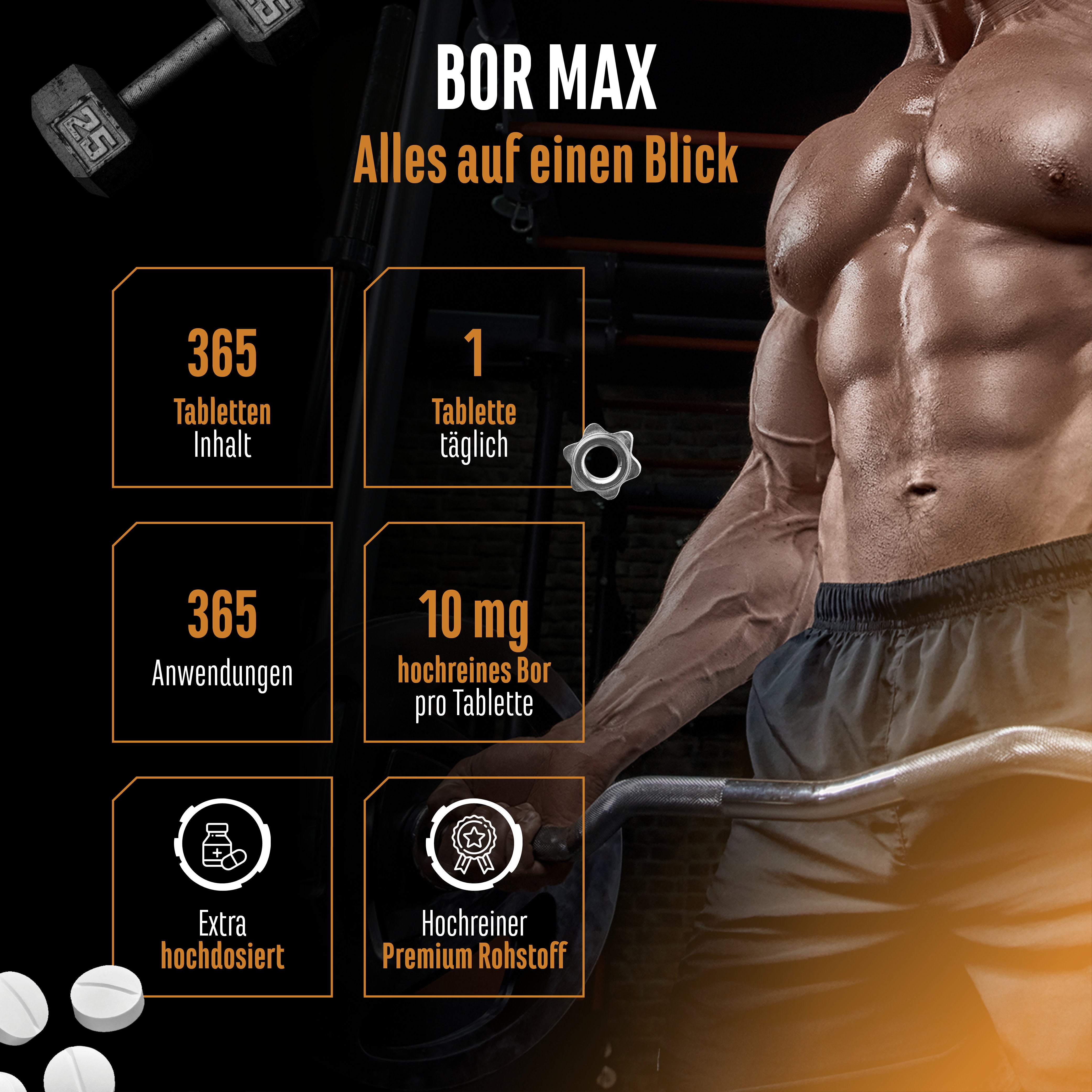 Bor - 10 mg, 365 Tabletten