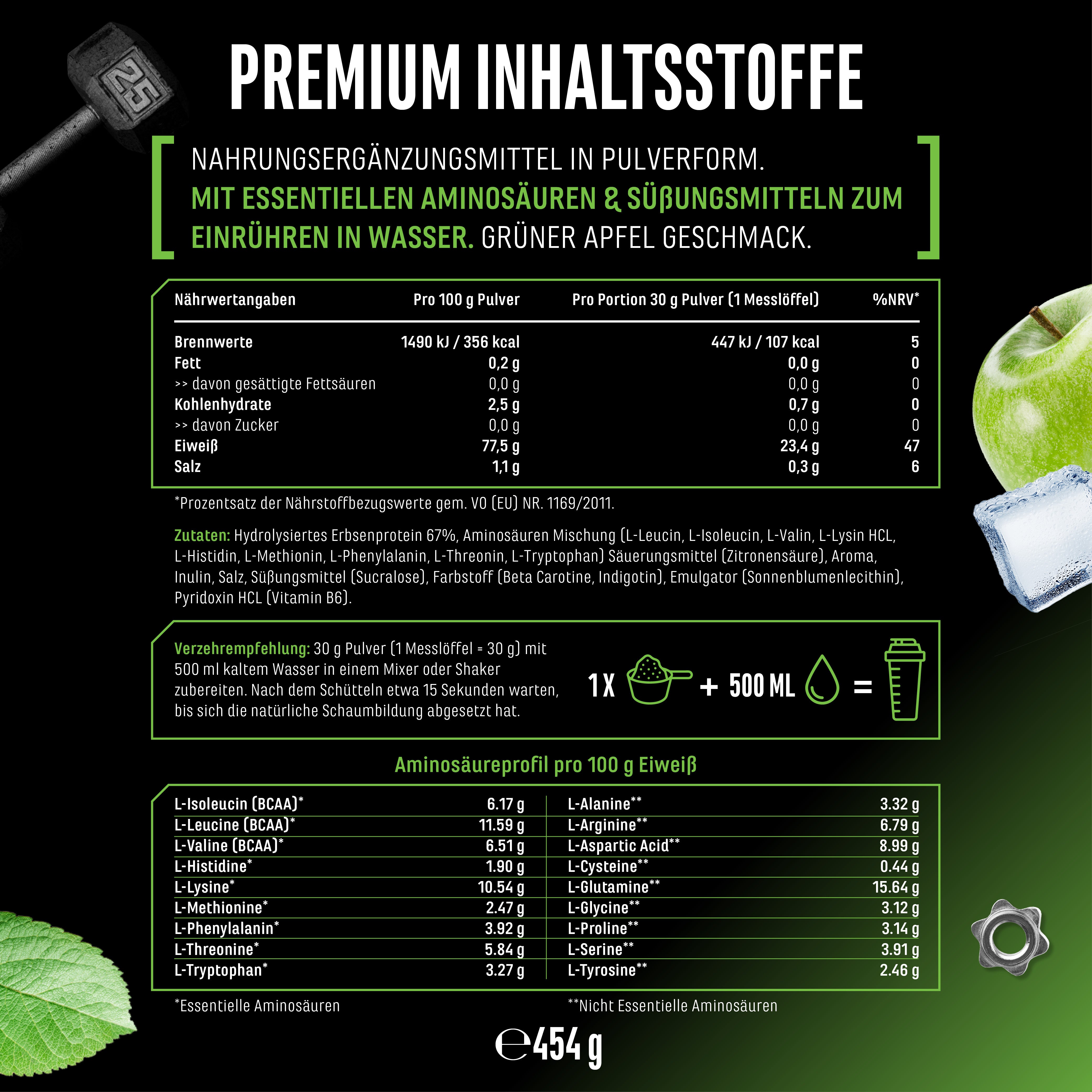 ClearPea® - Proteína vegana transparente - Cola, 454 g