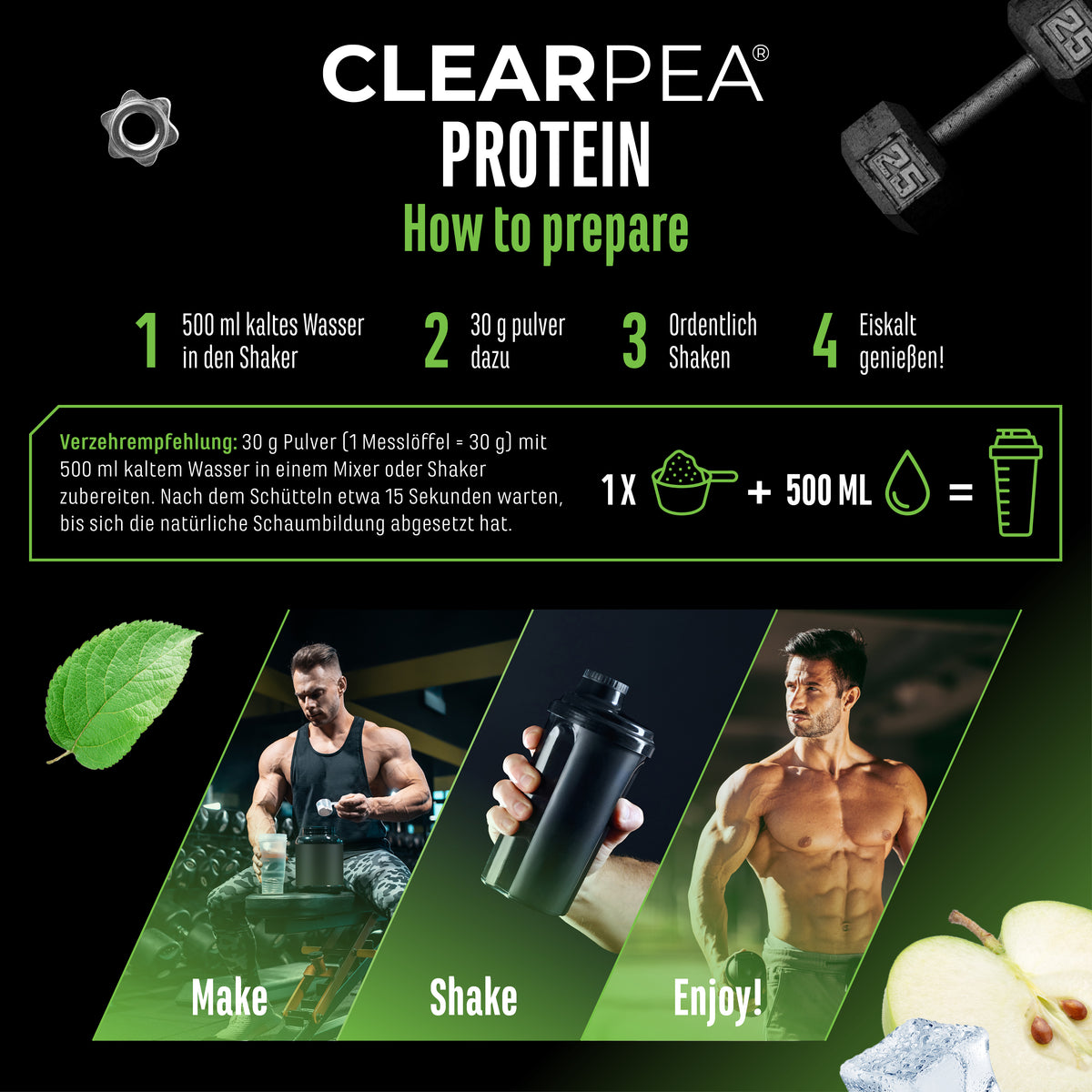 ClearPea® - Proteína vegana transparente - Cola, 454 g