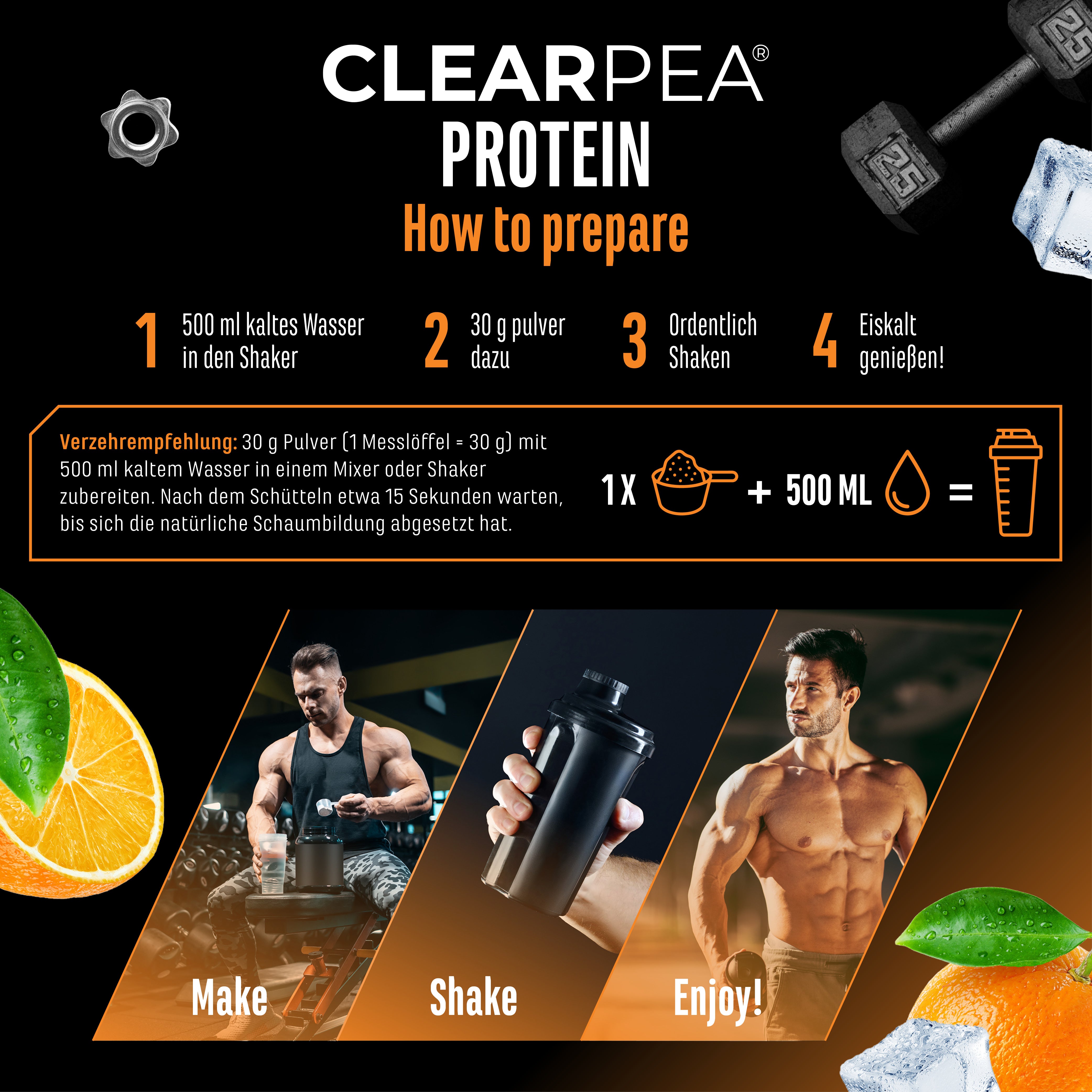 ClearPea® - Proteína vegana transparente - Cola, 454 g