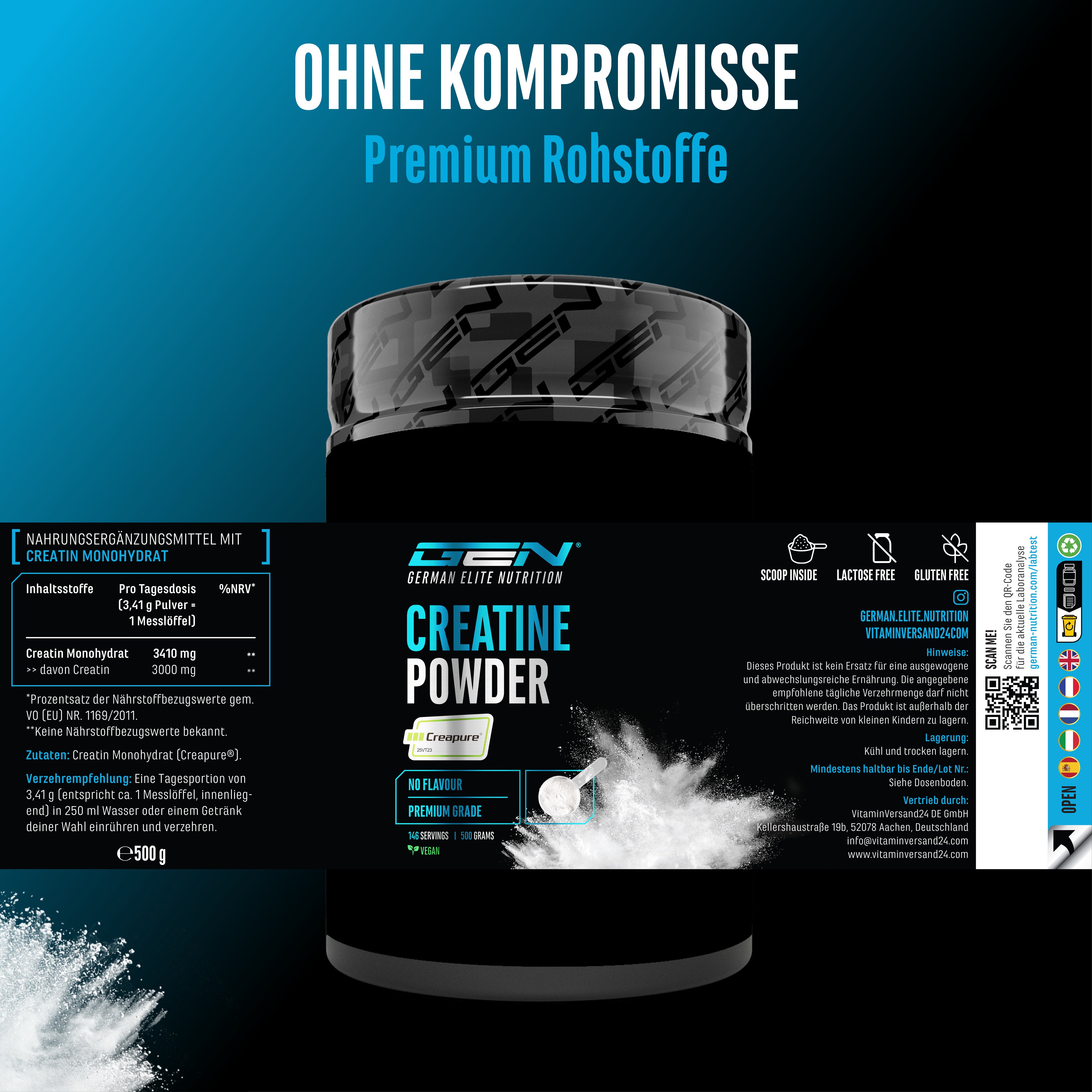 Creapure - Kreatyna Monohydrat