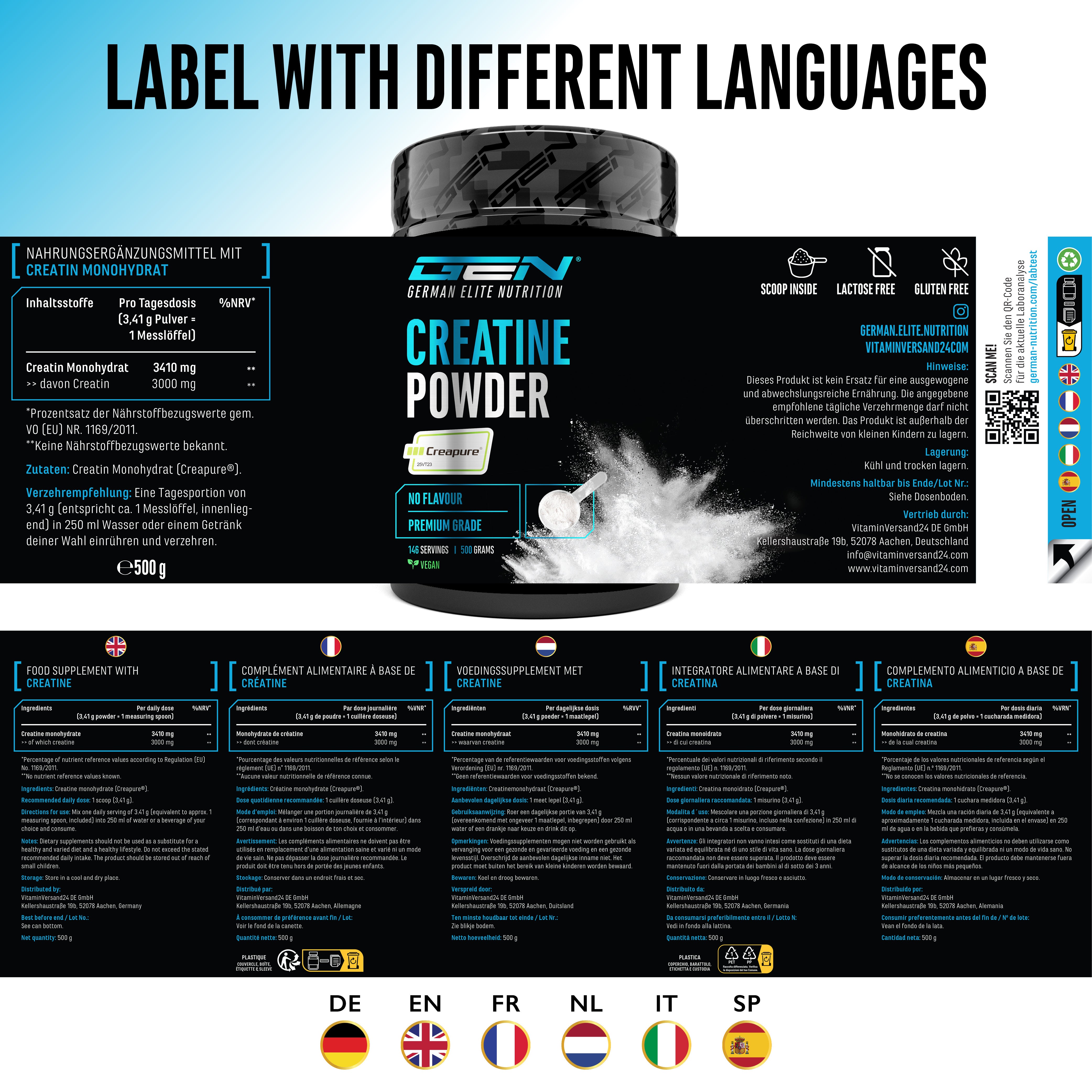 Creapure - Kreatyna Monohydrat