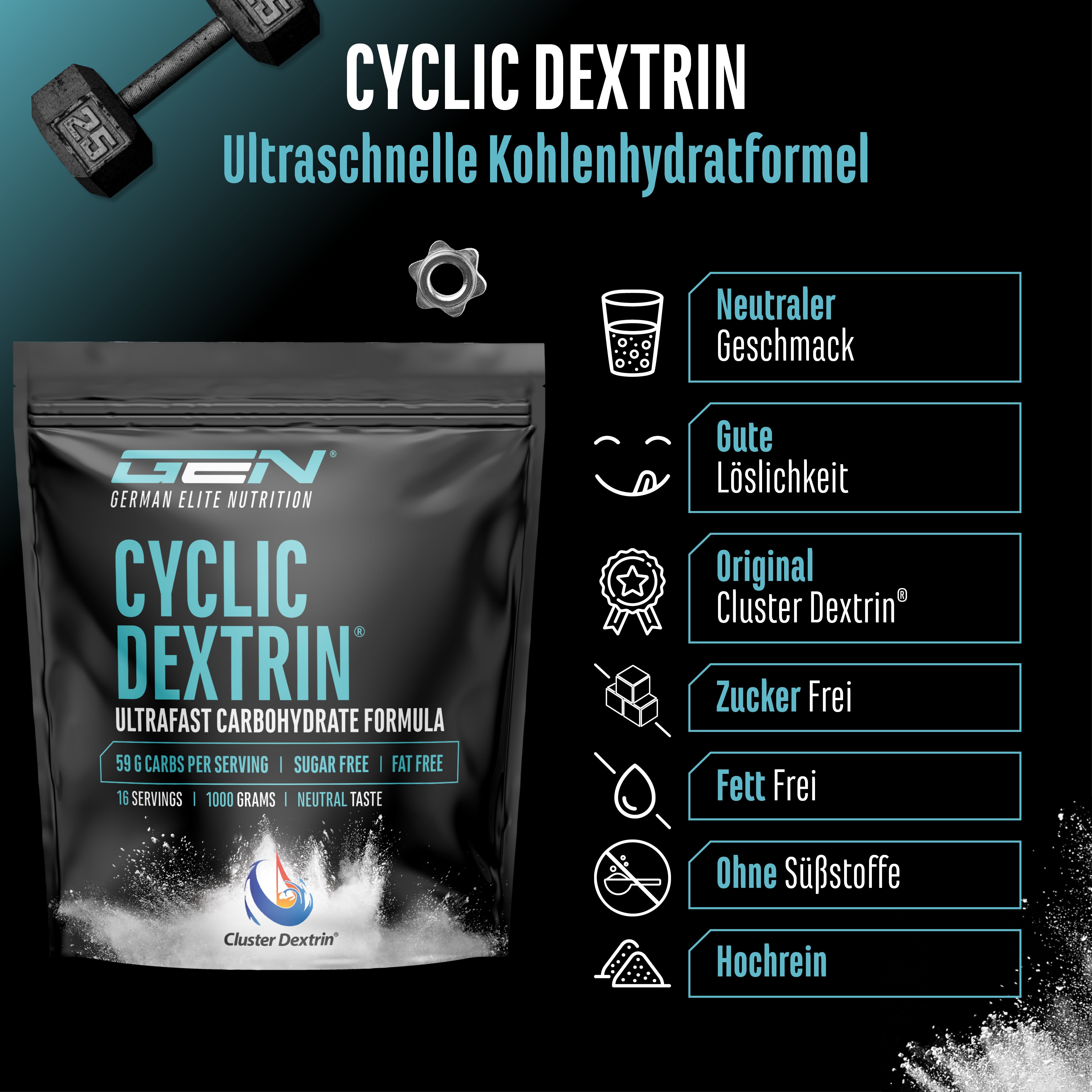 Cyclic - Cluster Dextrin - 1000 g