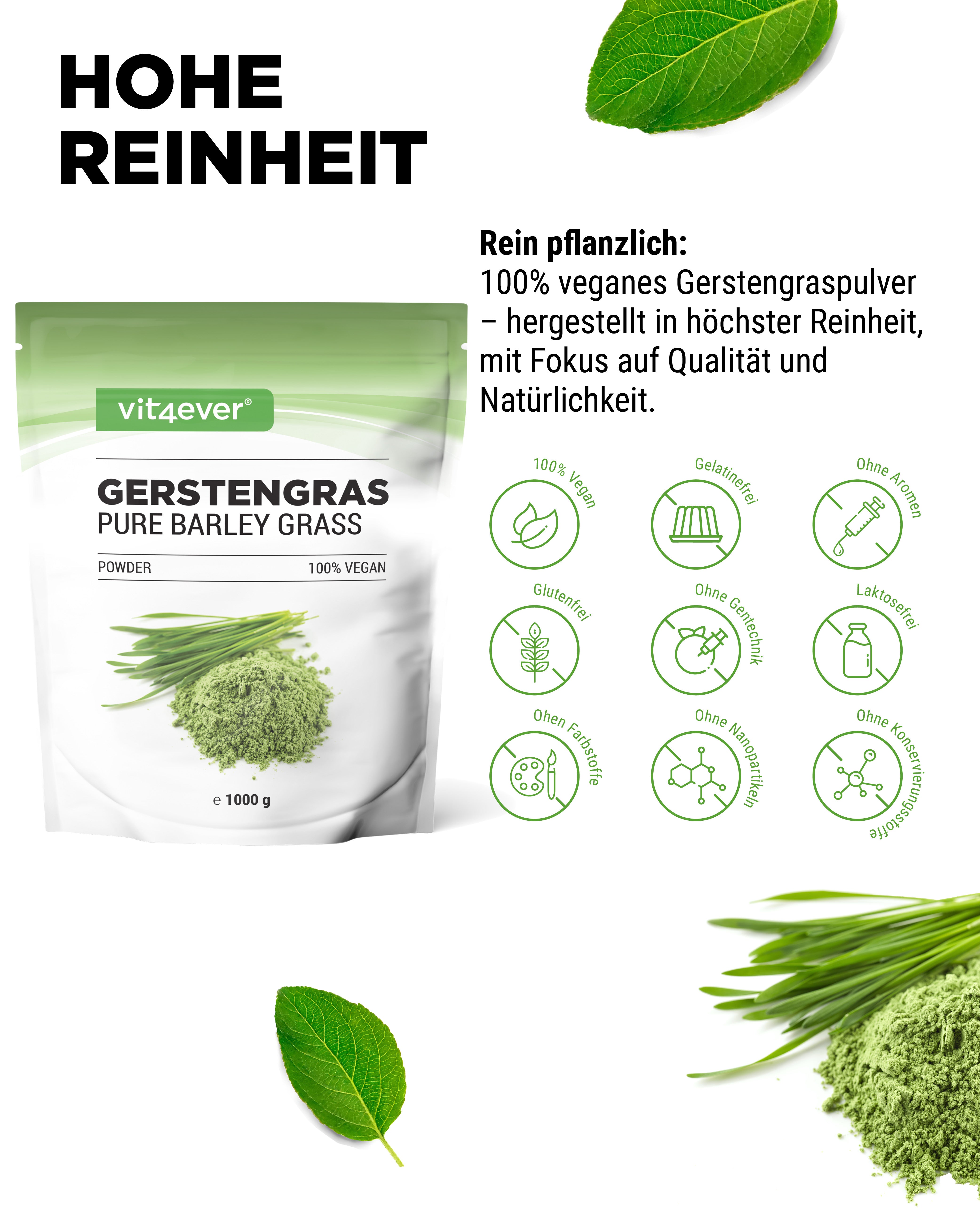 Gerstengras - Reich an Mineralien & Vitaminen