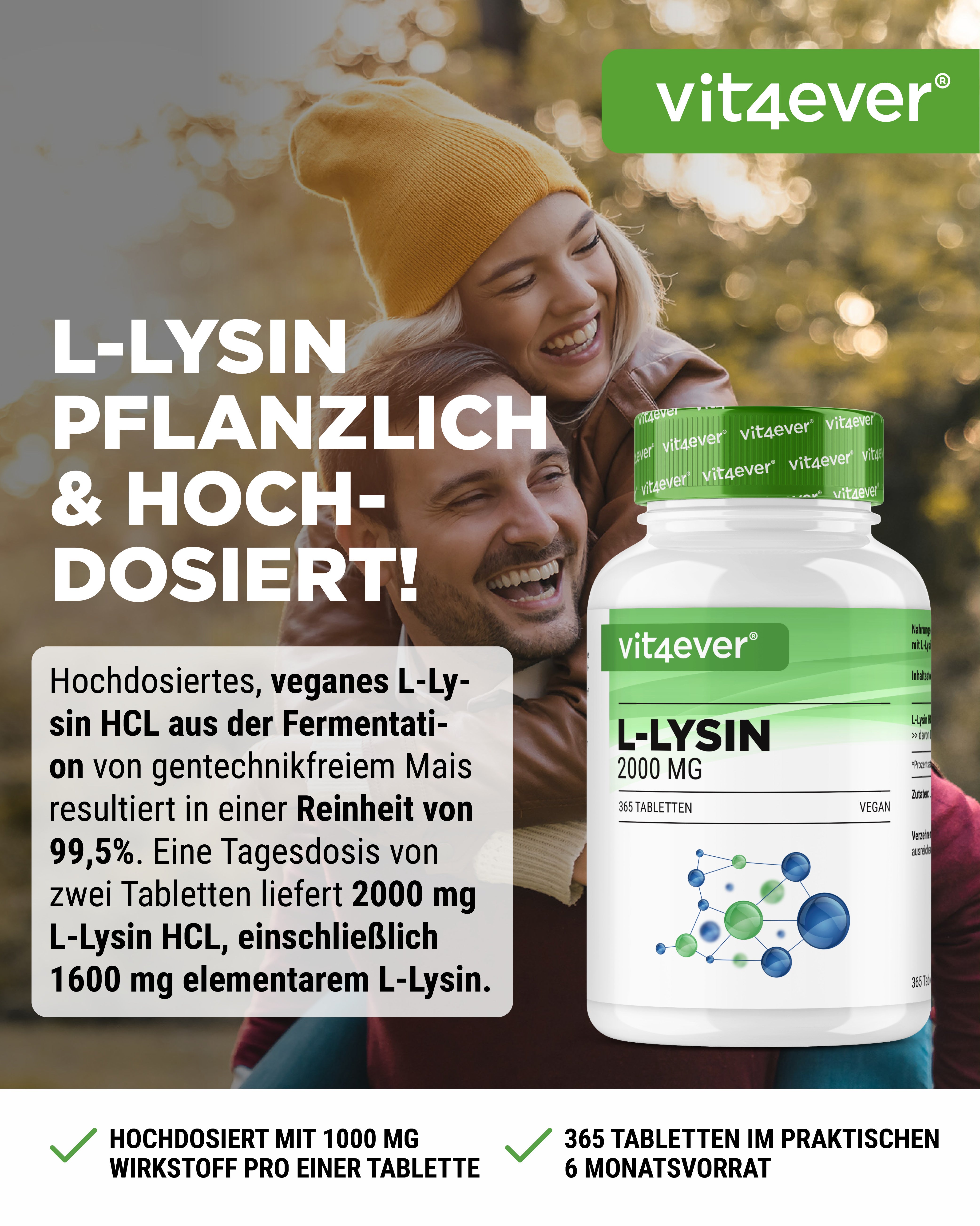 L-Lysin 1000 mg hochdosiert