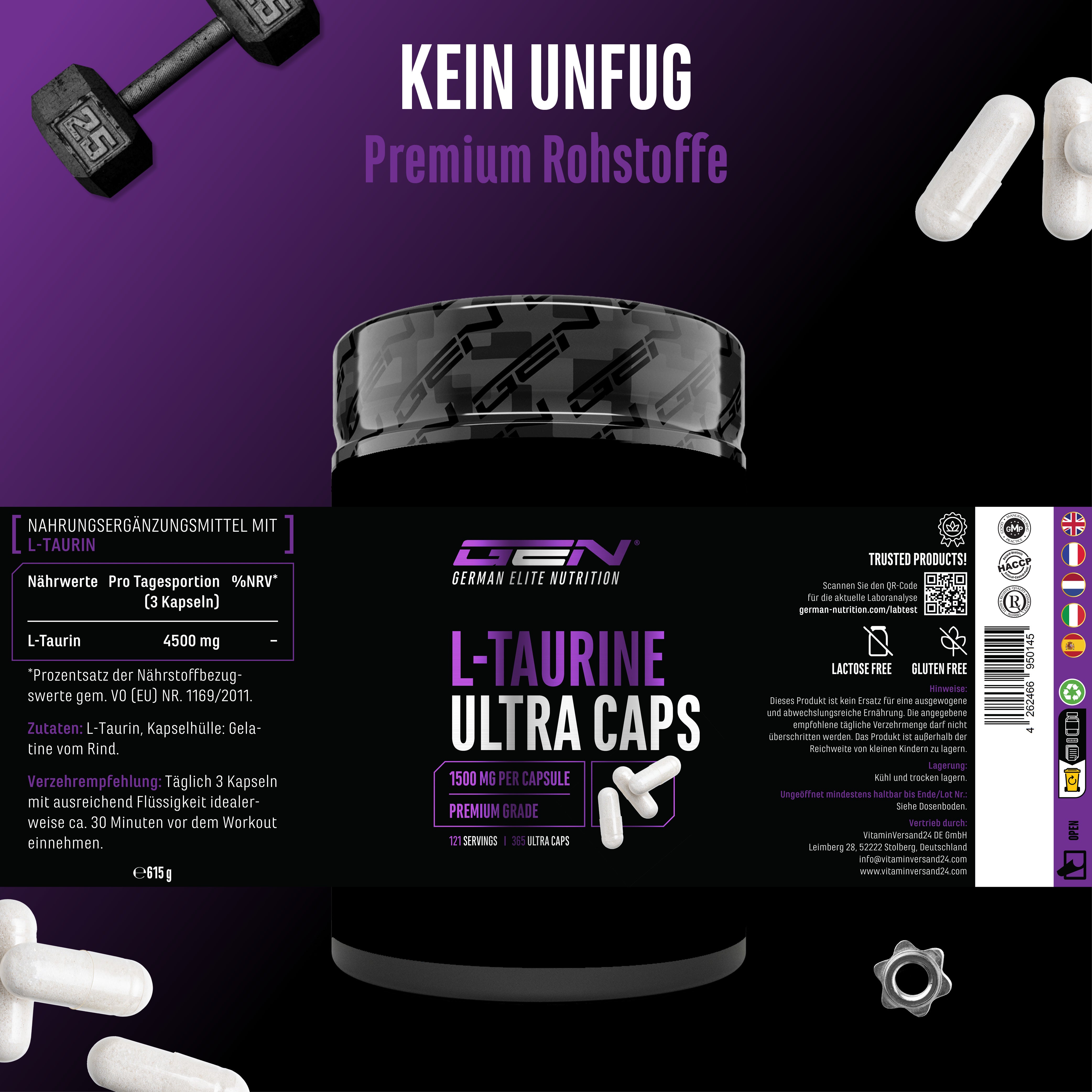 L-Taurina Ultra Caps
