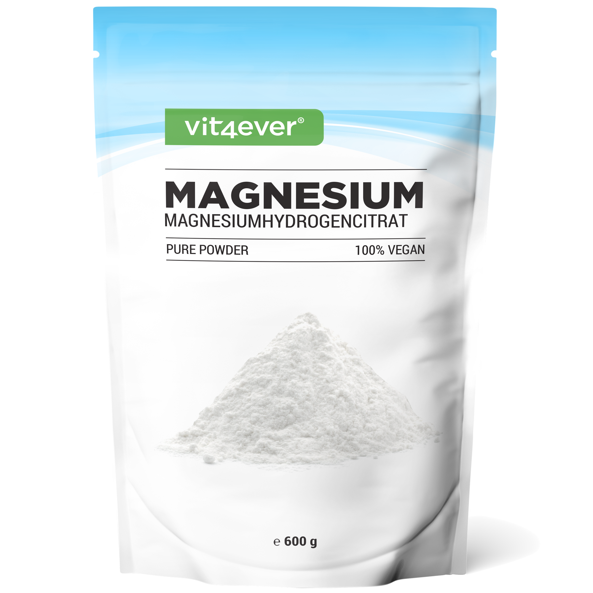 Magnesium Pure -Pulver - 100% Magnesiumhydrogencitrat