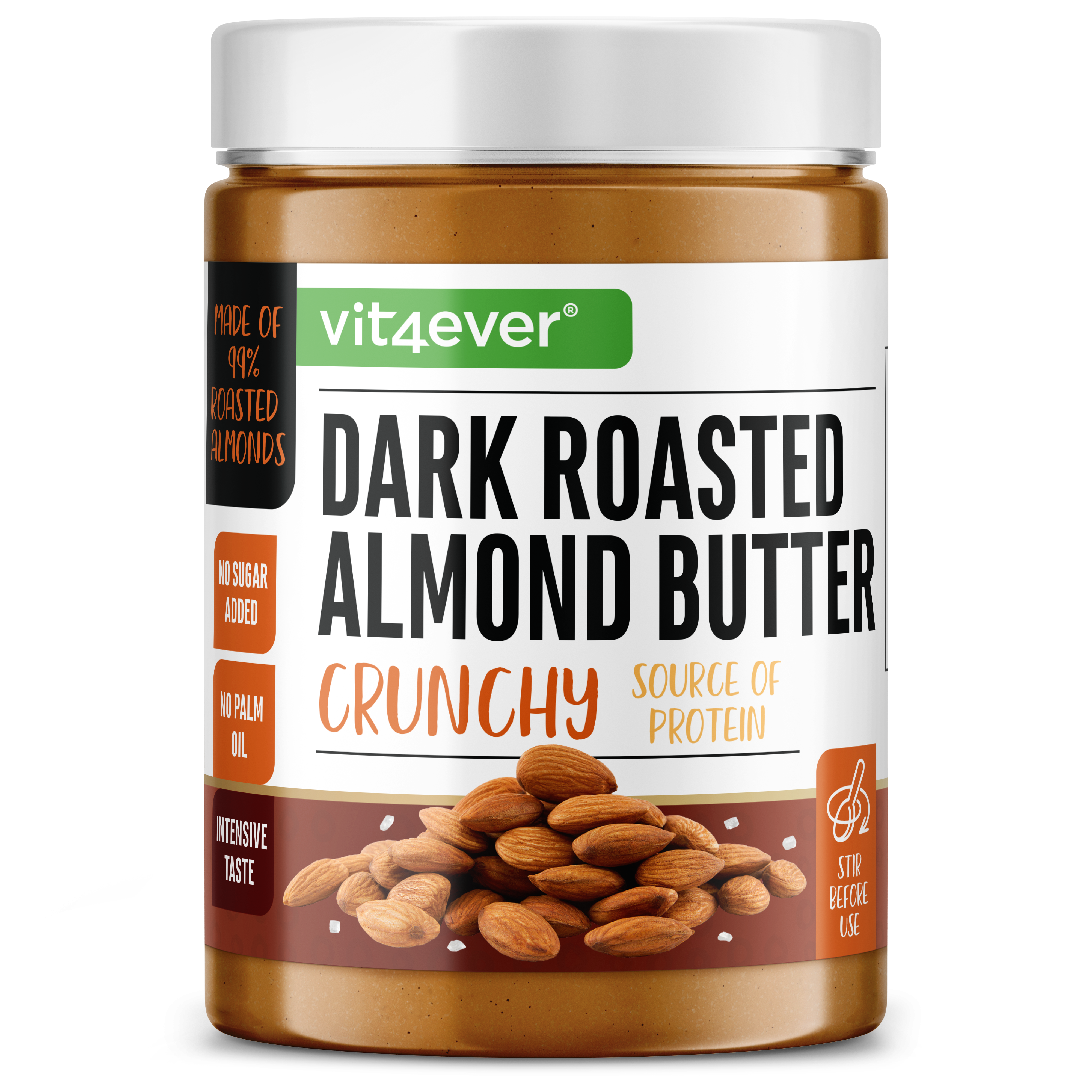 100% Mandelmus (Dark Roasted Crunchy)1000 g