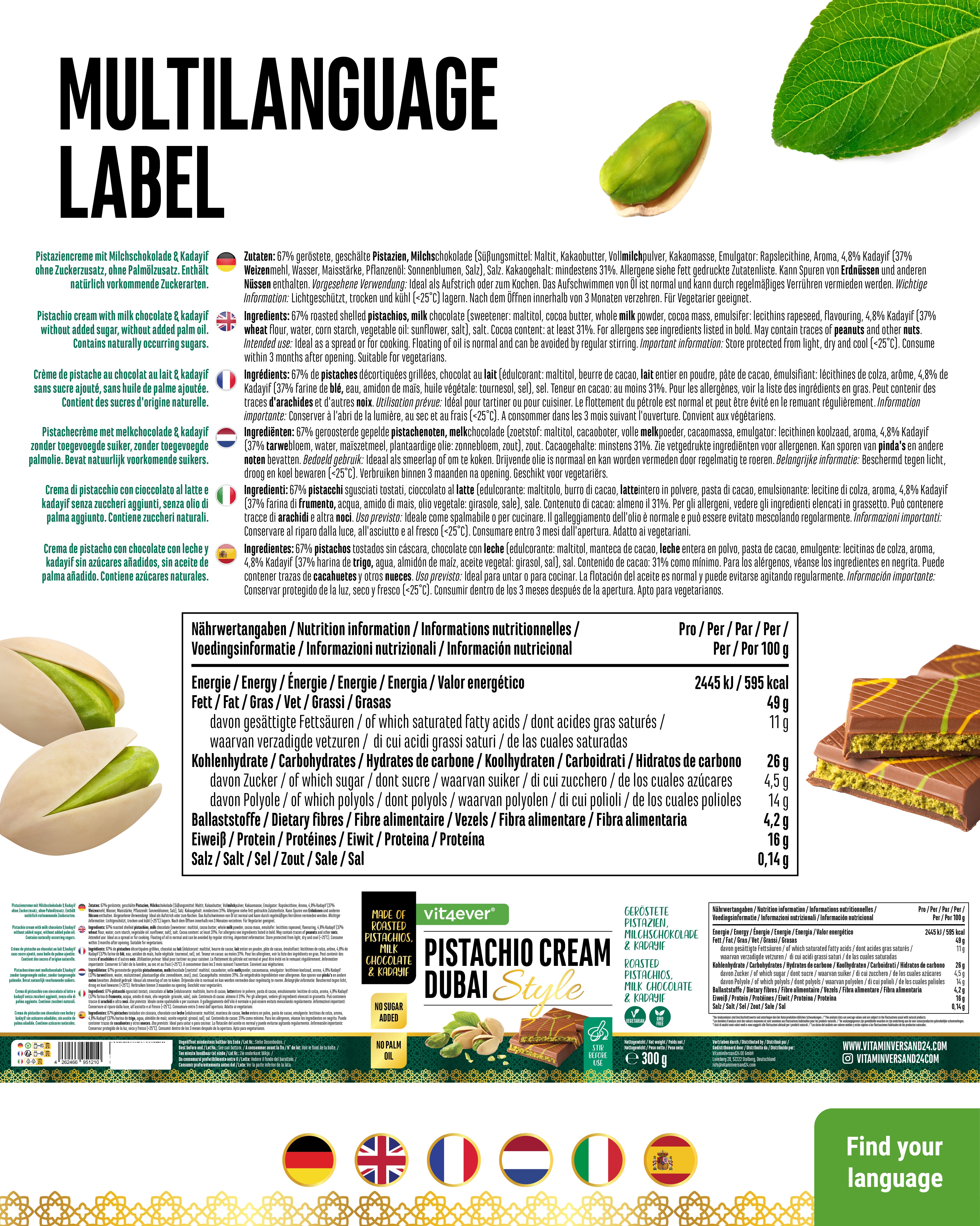 Pistachios - Cream - Pistachio