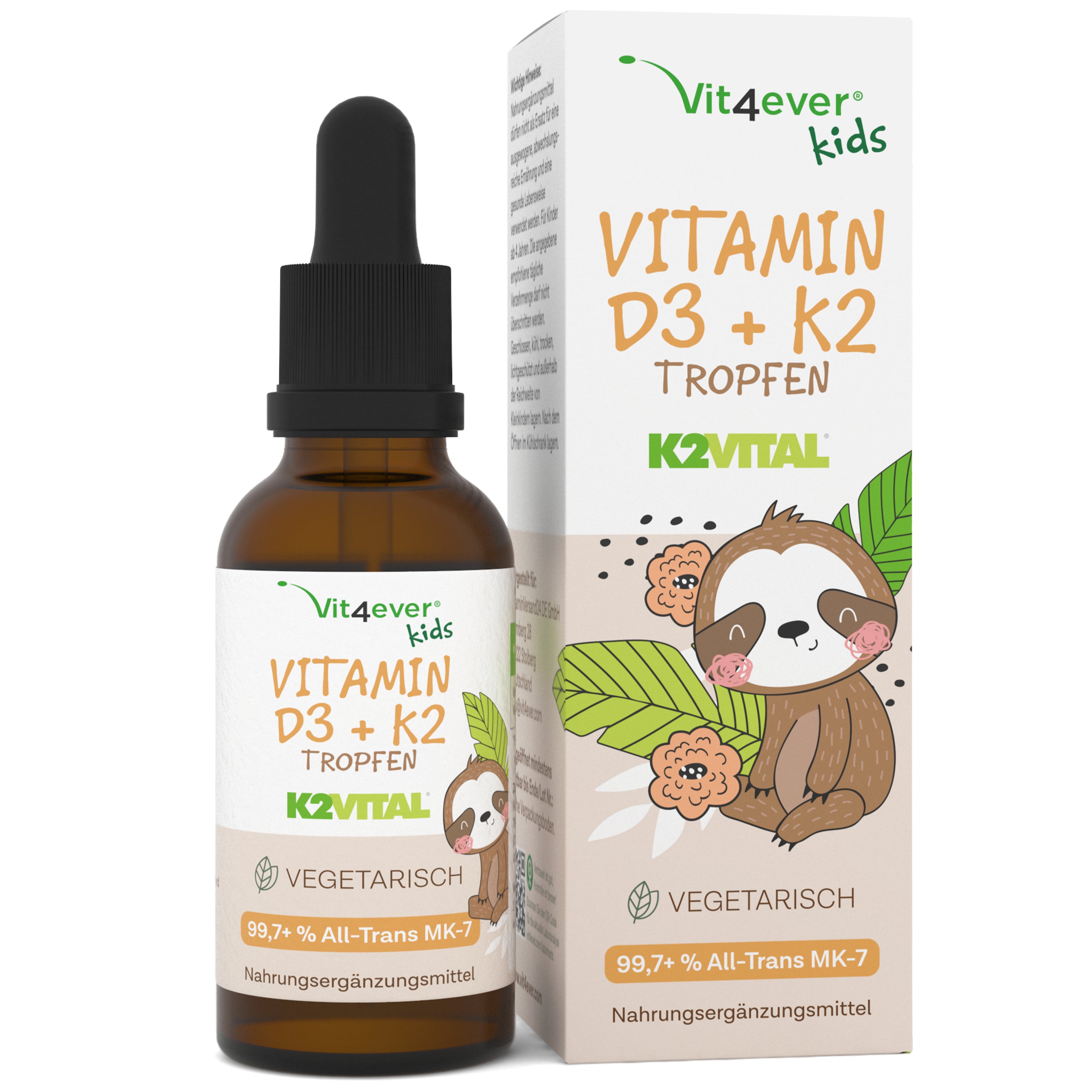 Vitamin D3 + K2 - KINDER - Tropfen 10ml
