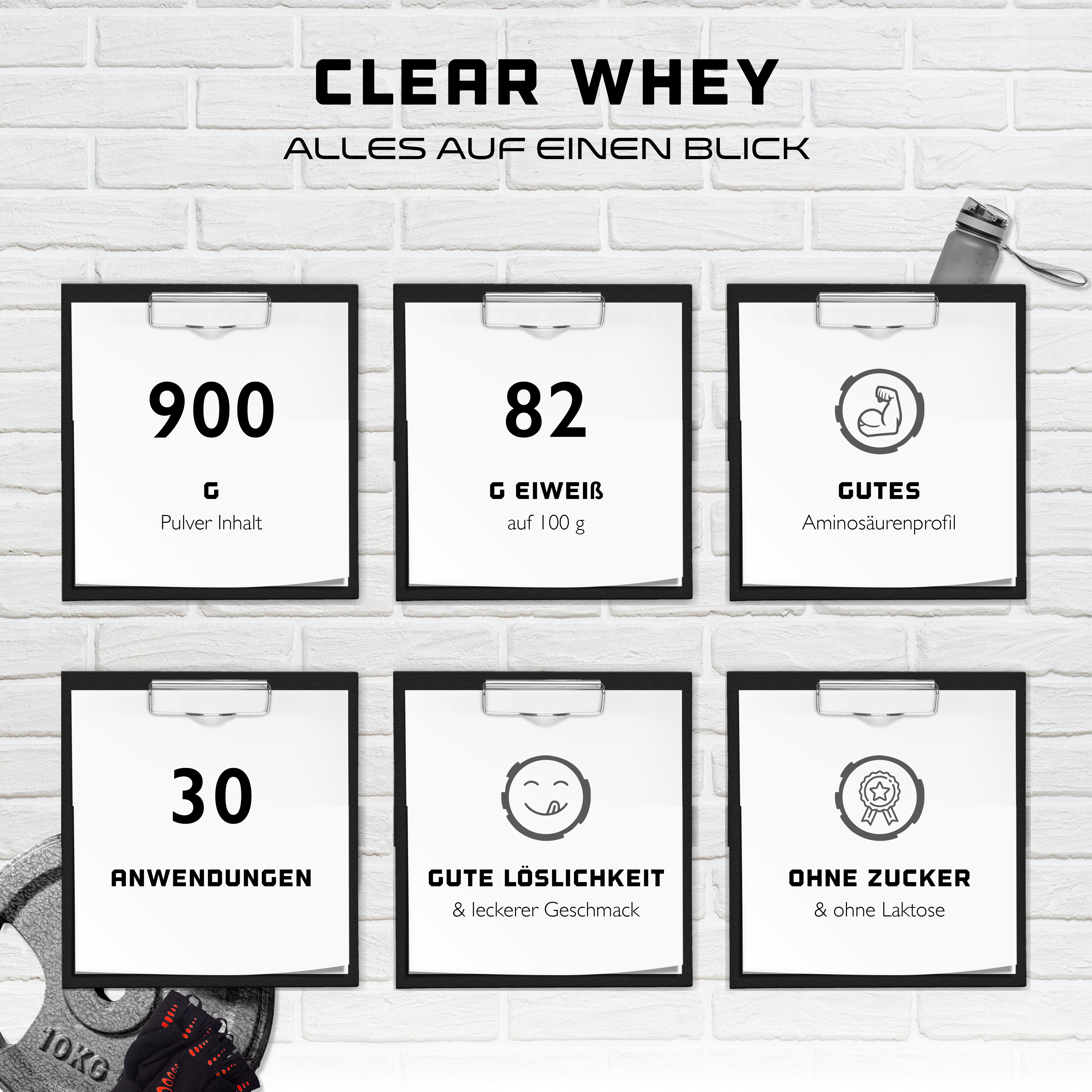Clear Whey Protein - Fresh Apricot, 900 g