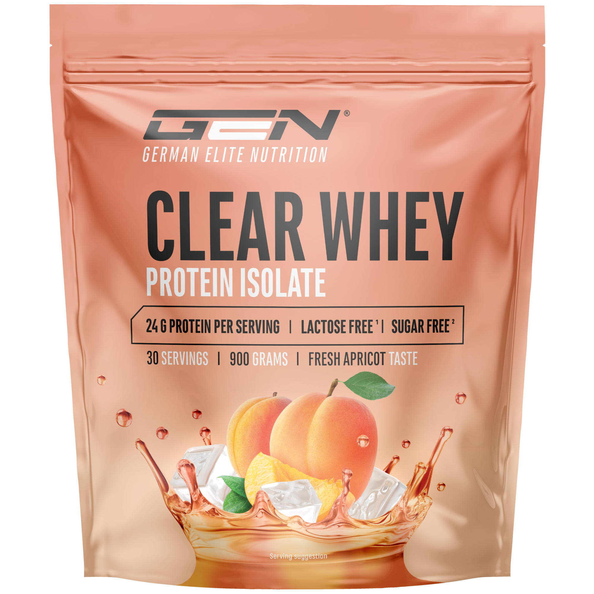 Clear Whey Protein - Fresh Apricot, 900 g
