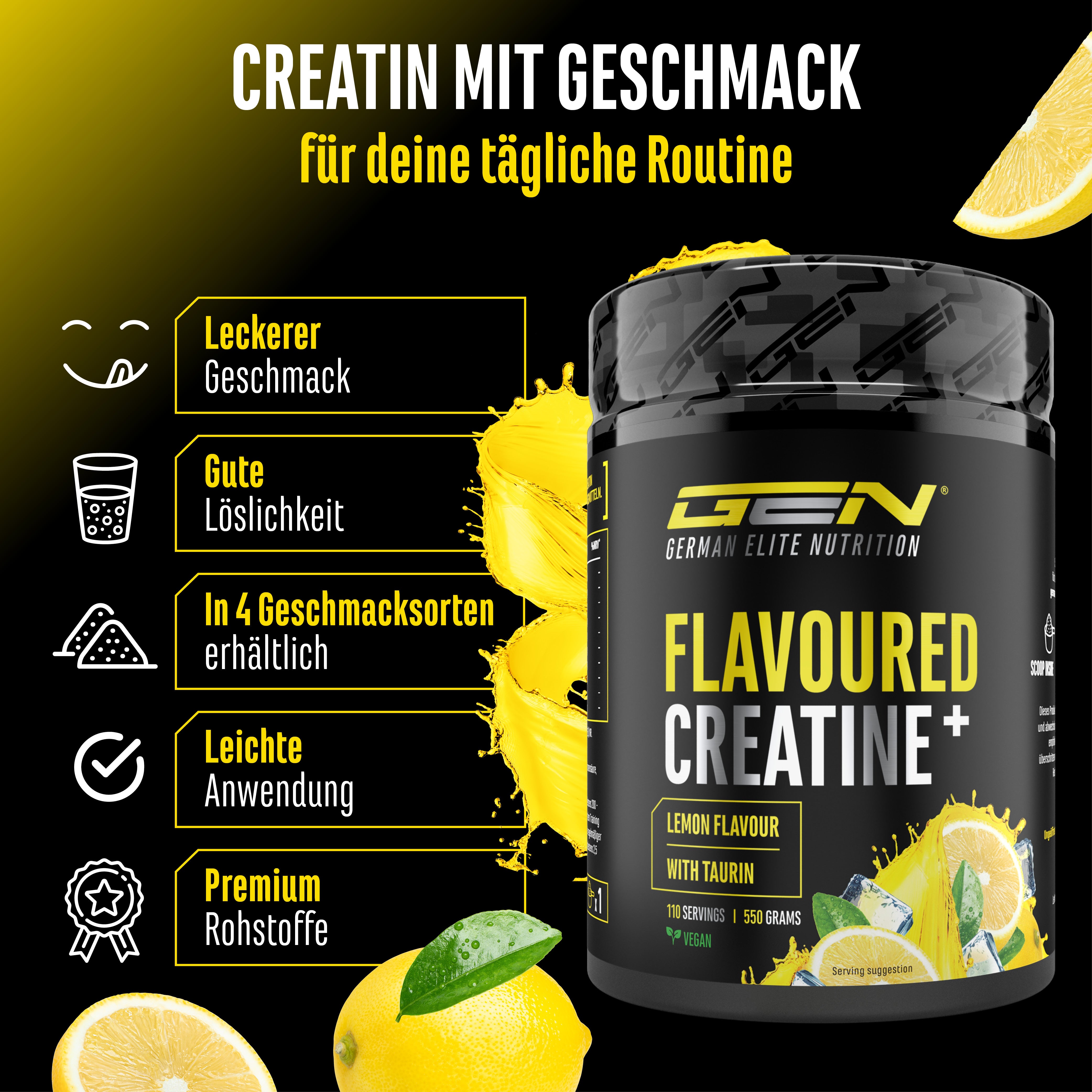 Creatin - Erdbeere, 550 g