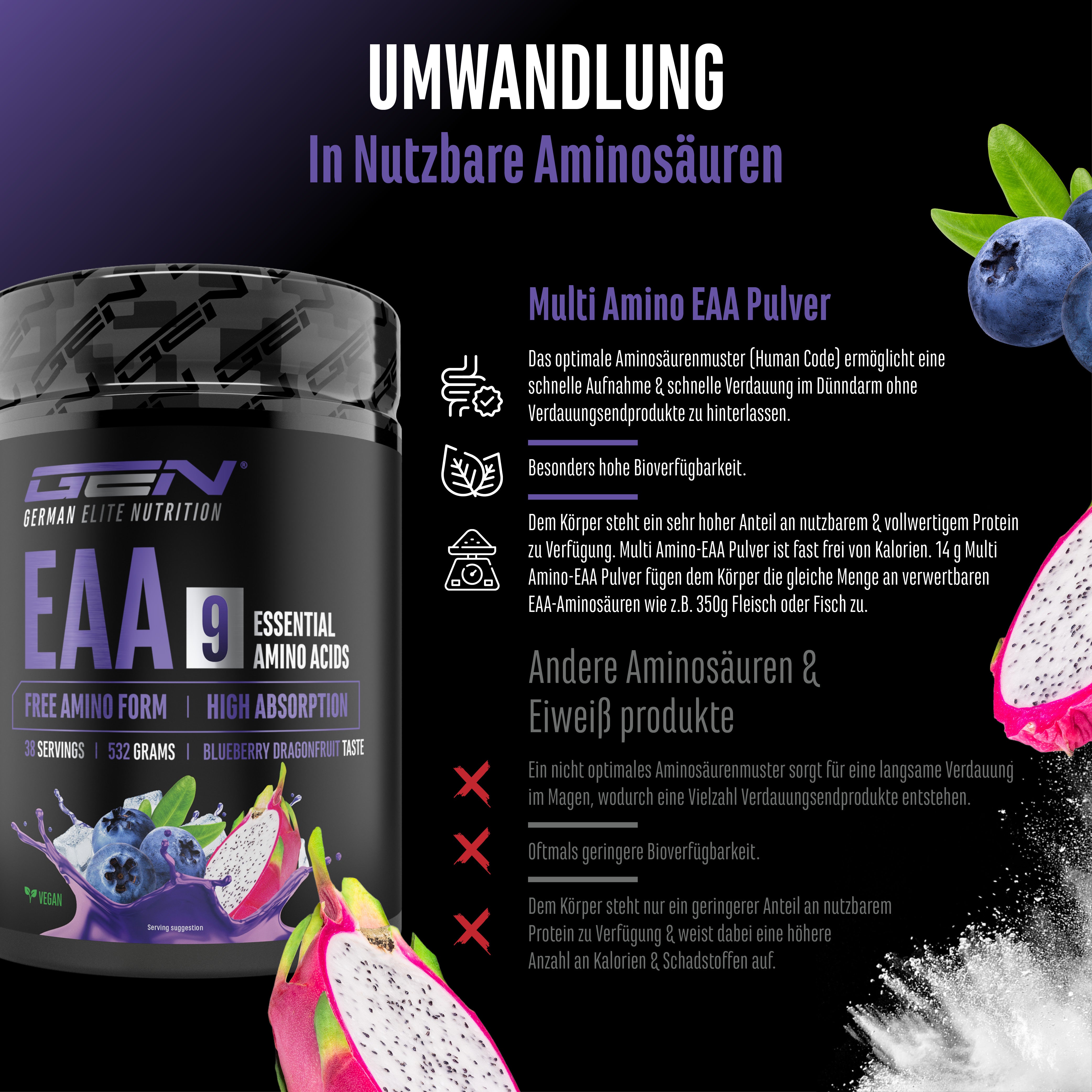 EAA + Histidin Pulver