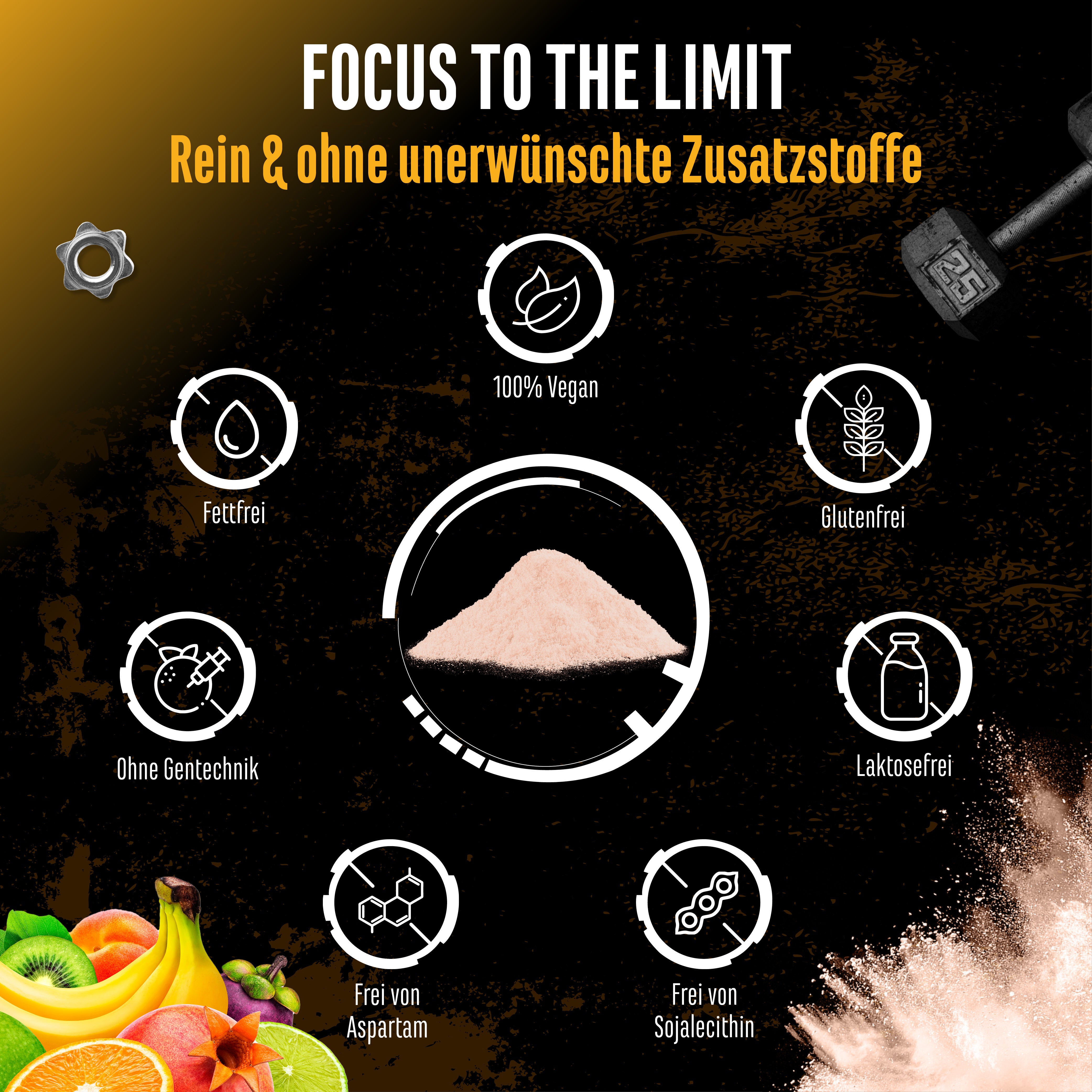 Focus to the Limit - Kiwi Druif, 240g