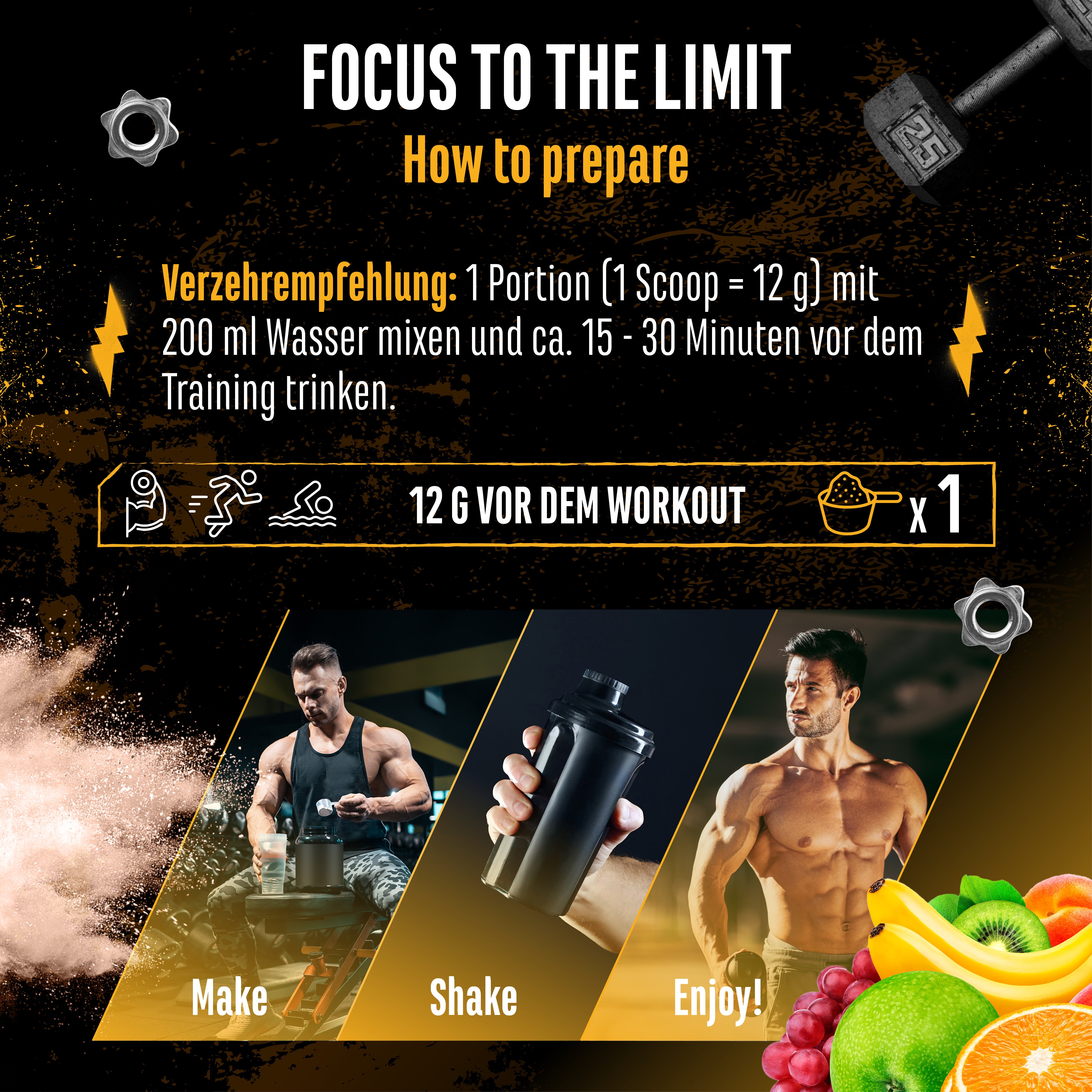 Focus to the Limit - Kiwi Druif, 240g