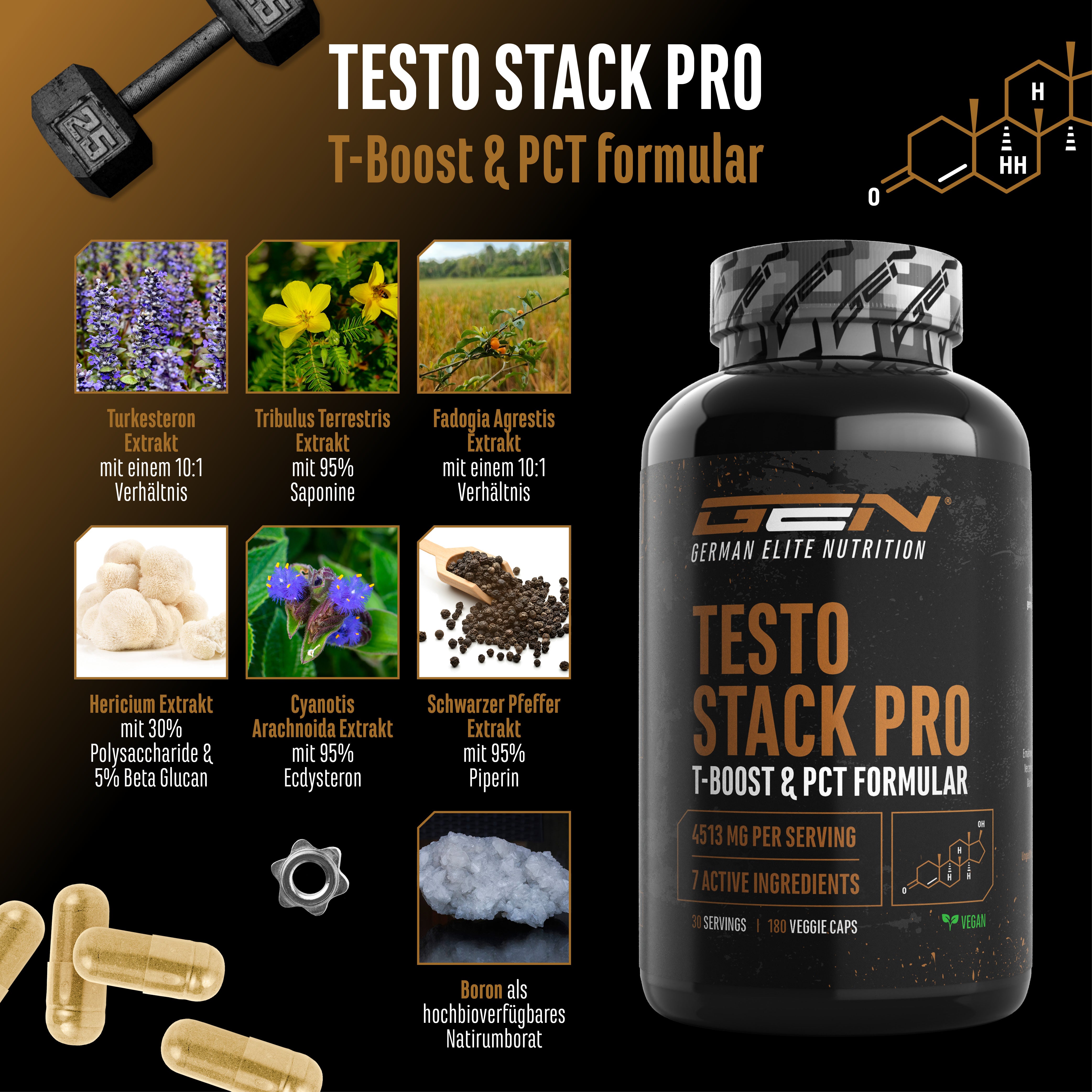 Testo Stack Pro, 180 Kapseln