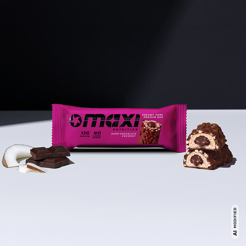 MaxiNutrition Creamy Core Dark Chocolate Coconut Protein Bar – 45 g