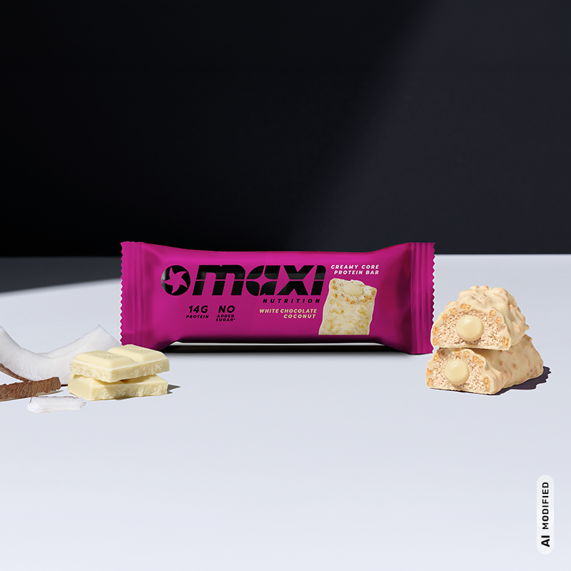 MaxiNutrition Creamy Core White Chocolate Coconut Protein Bar – 45 g
