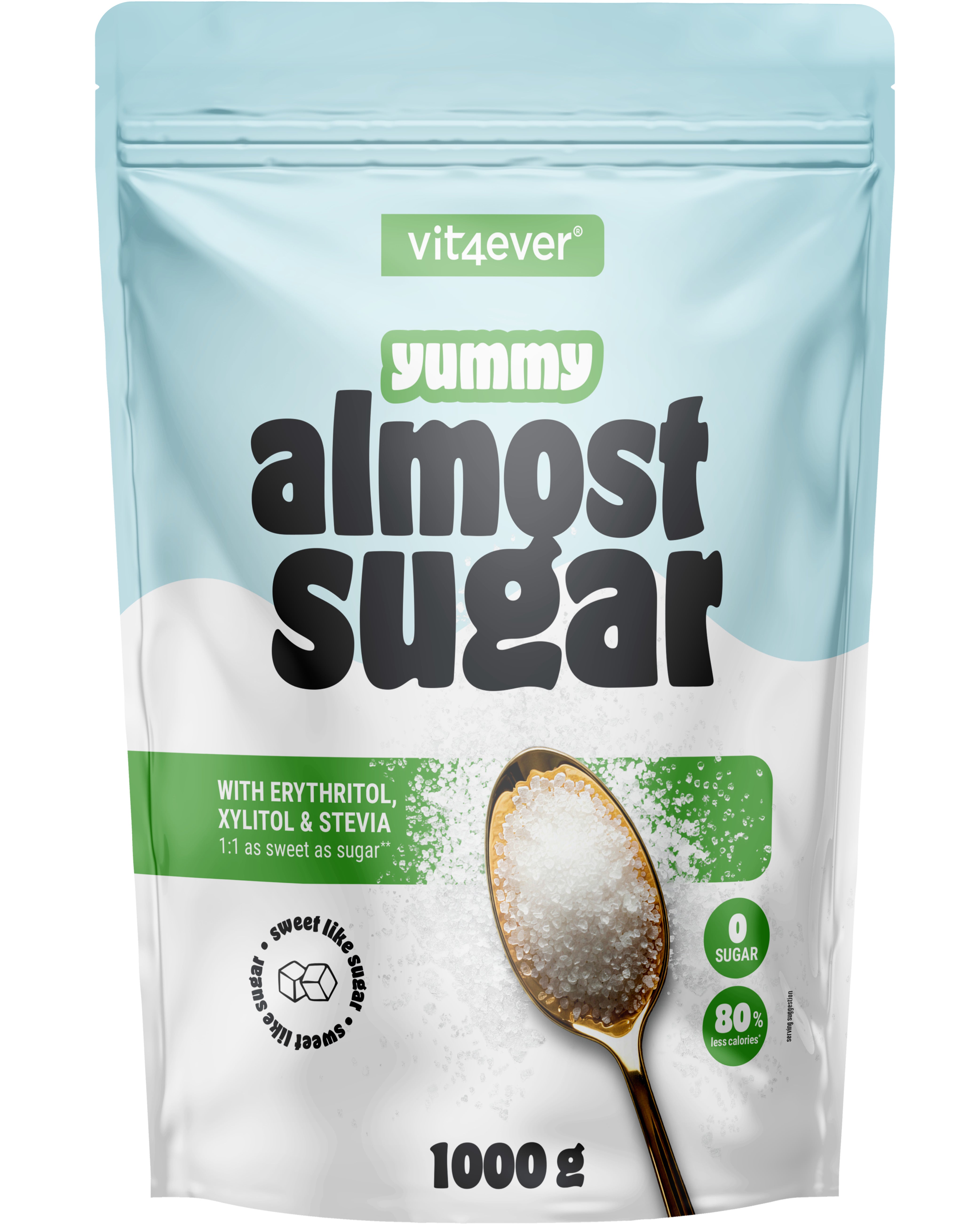 Almost Sugar  -  Erythrit, Xylit und Stevia