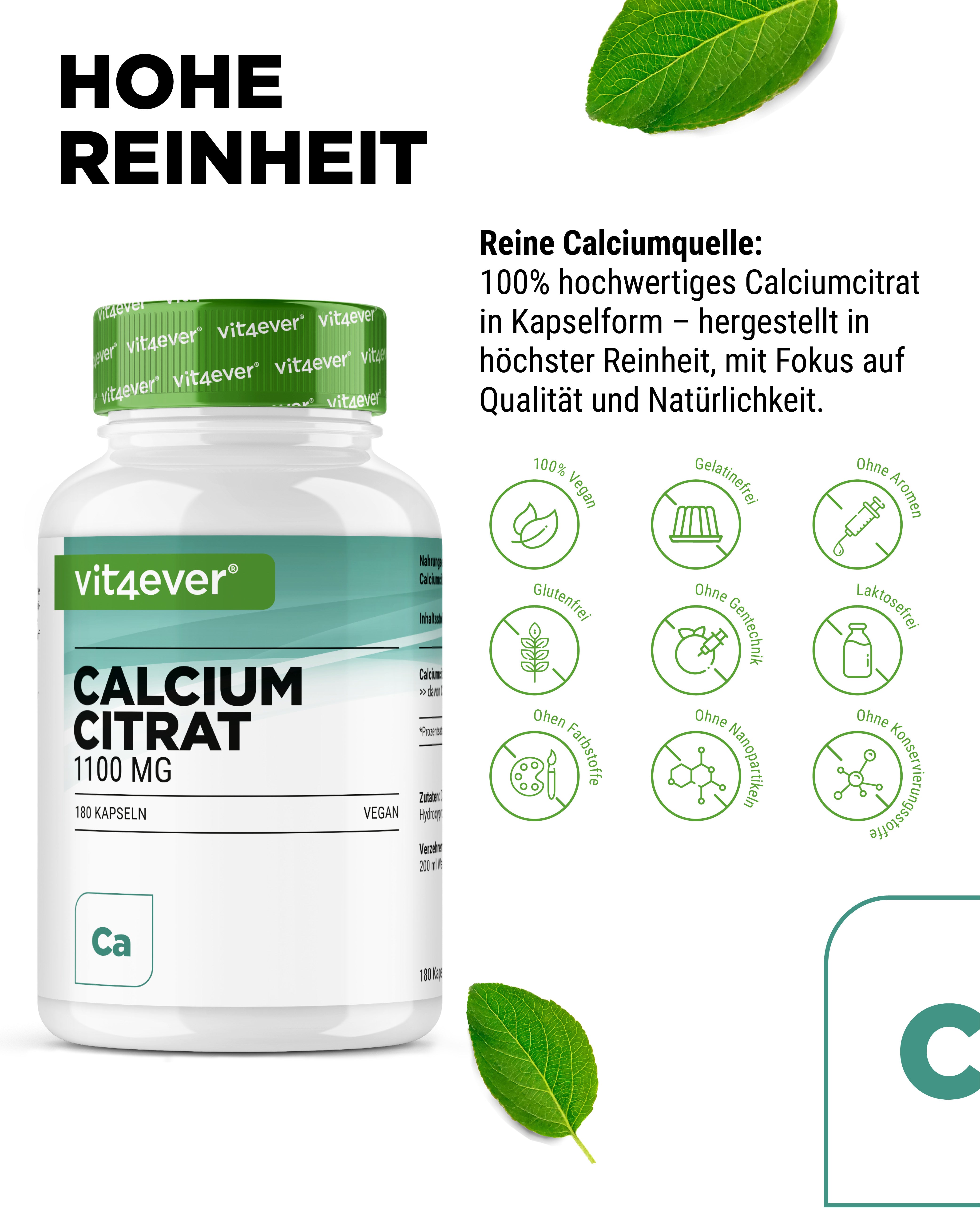 Gélules de citrate de calcium