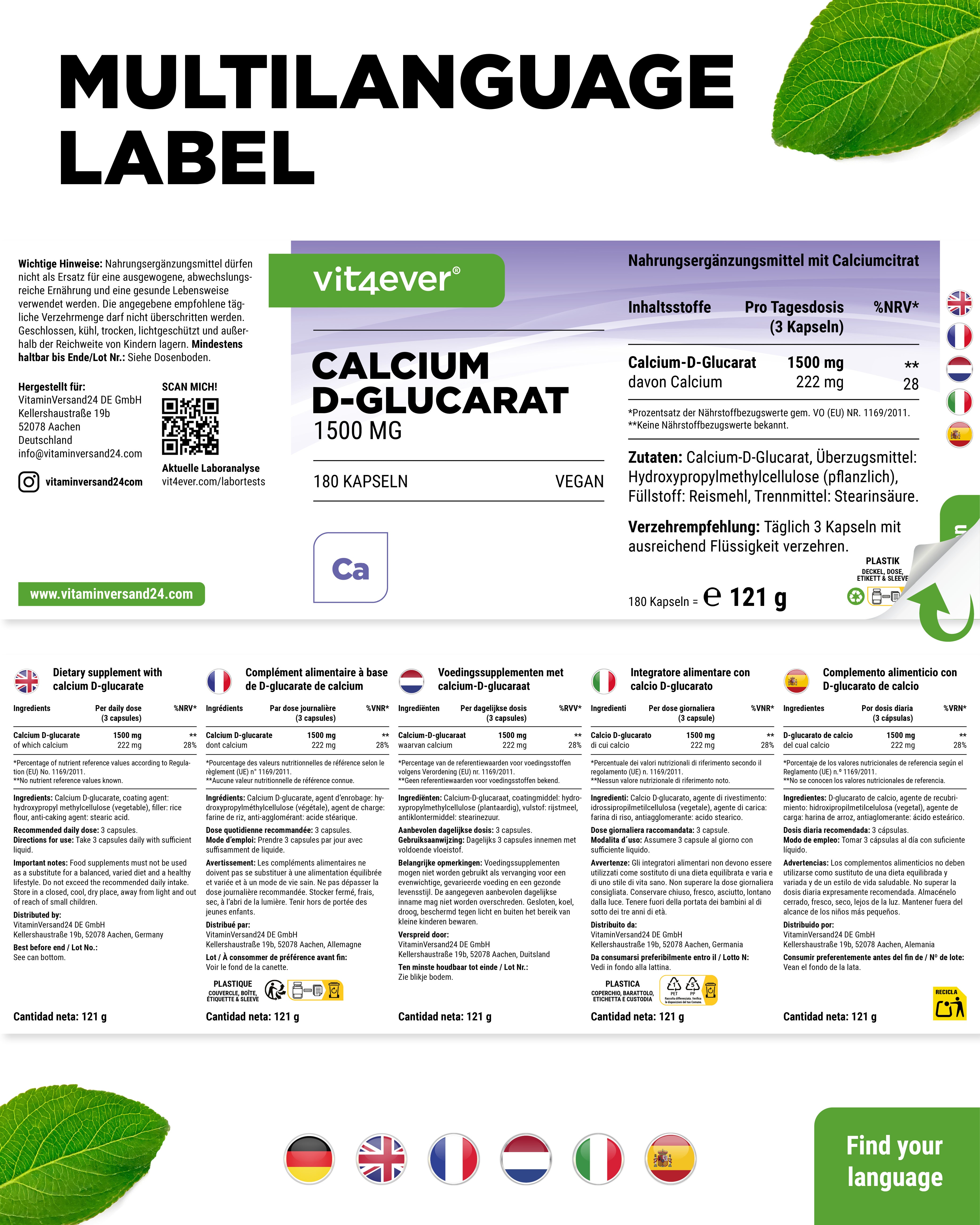 Calcium D-Glucarate Capsules