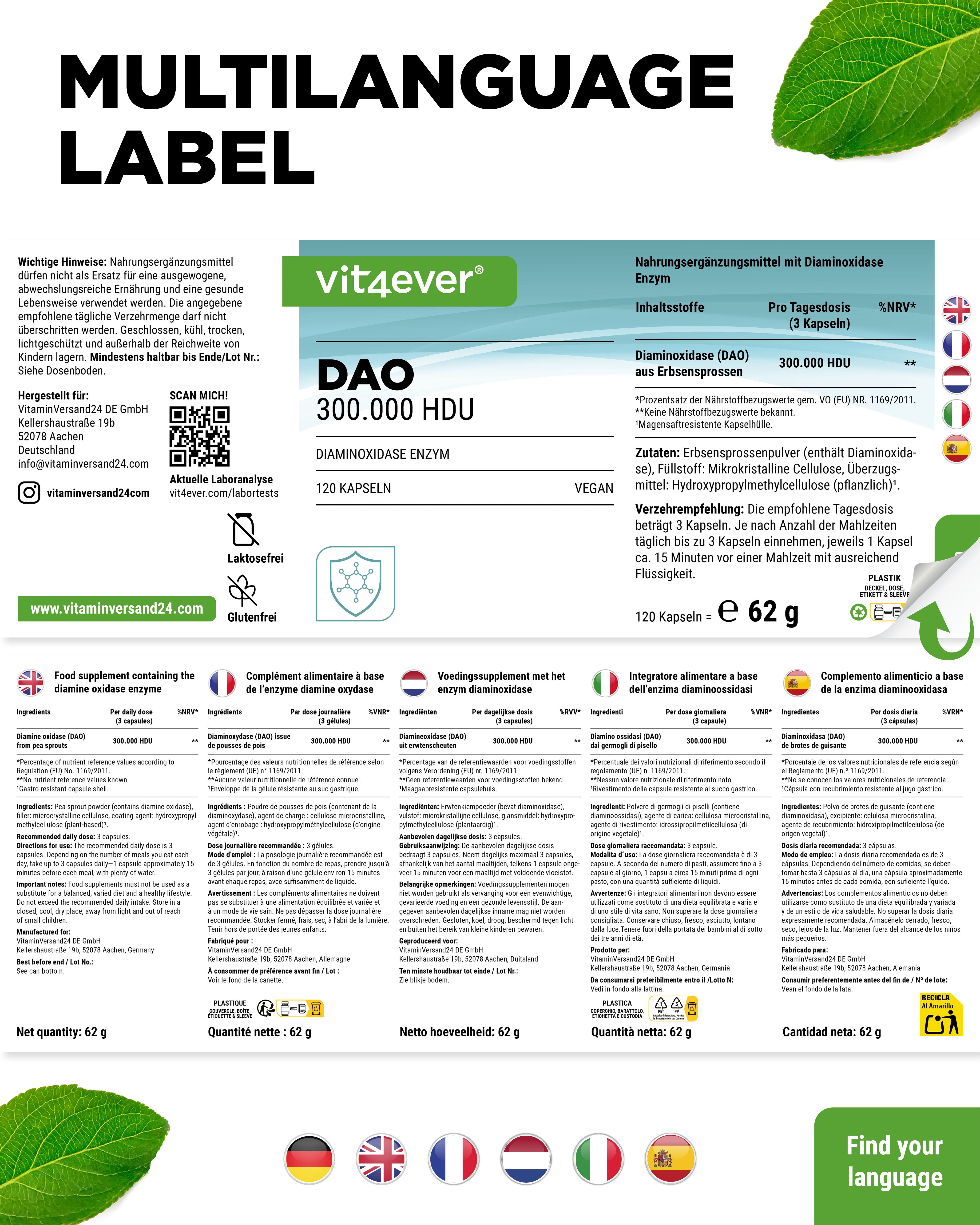 DAO Enzym - 300.000 HDU