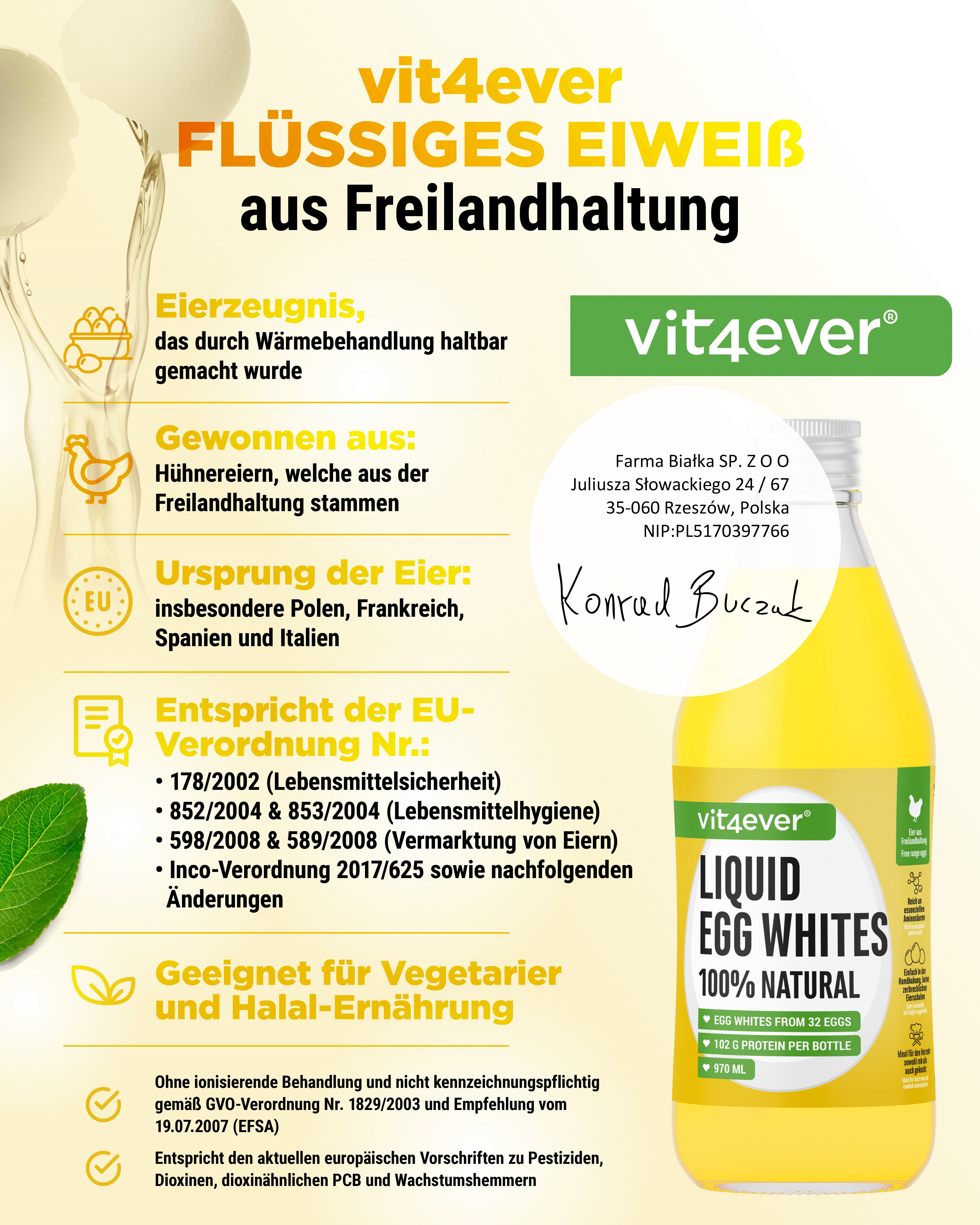 Białko jaja w płynie