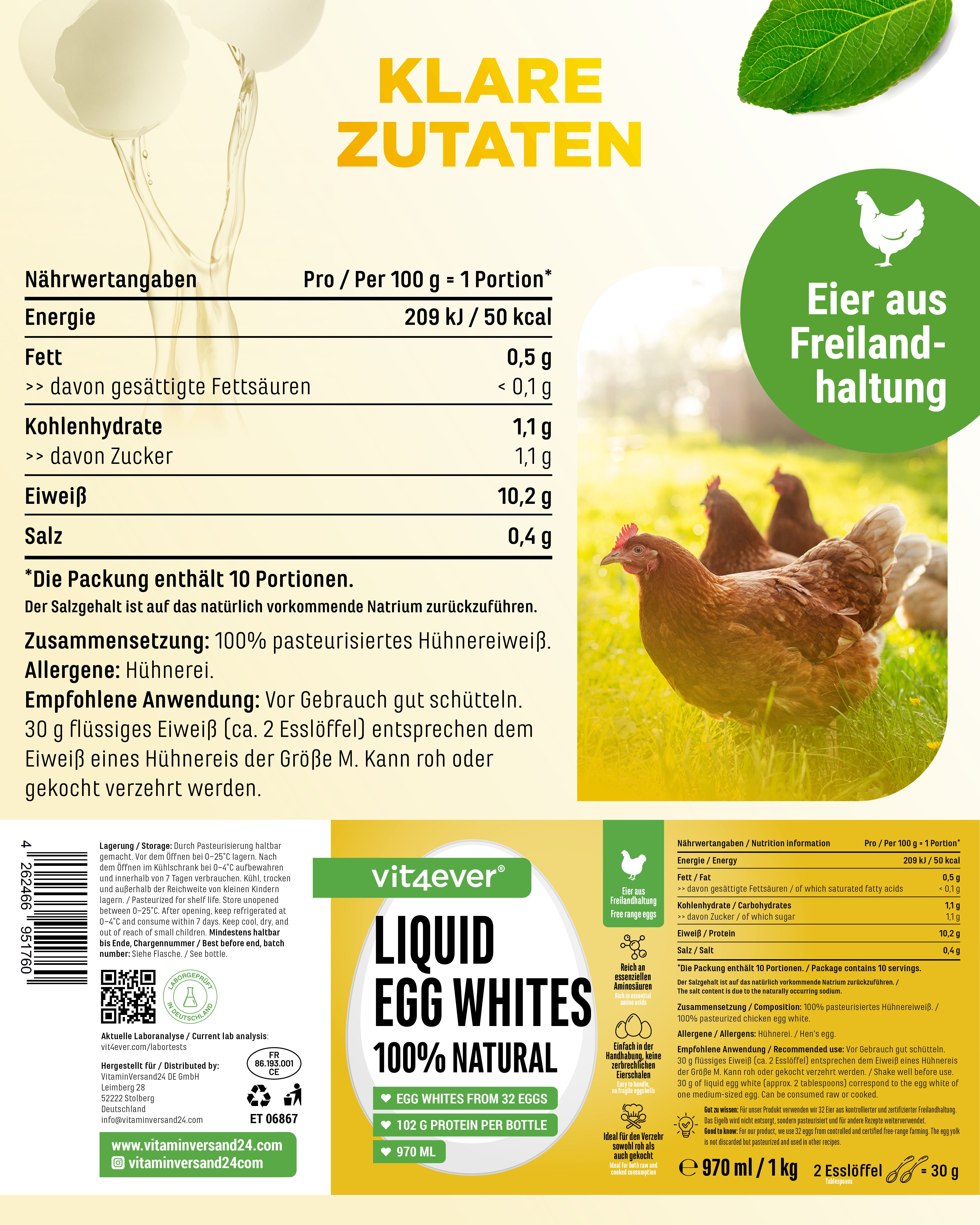 Białko jaja w płynie