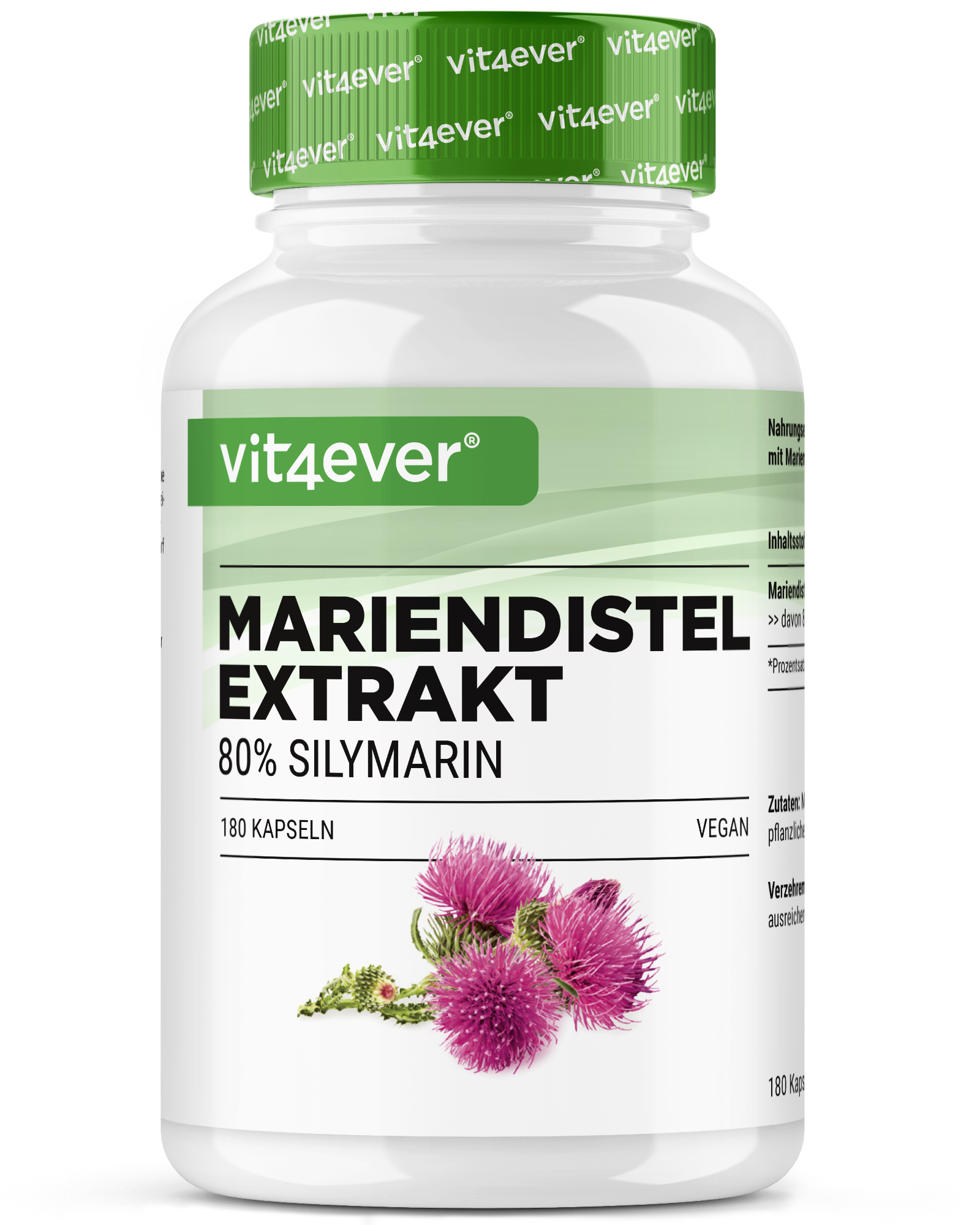 Extracto de cardo mariano - 500mg - 80% silimarina