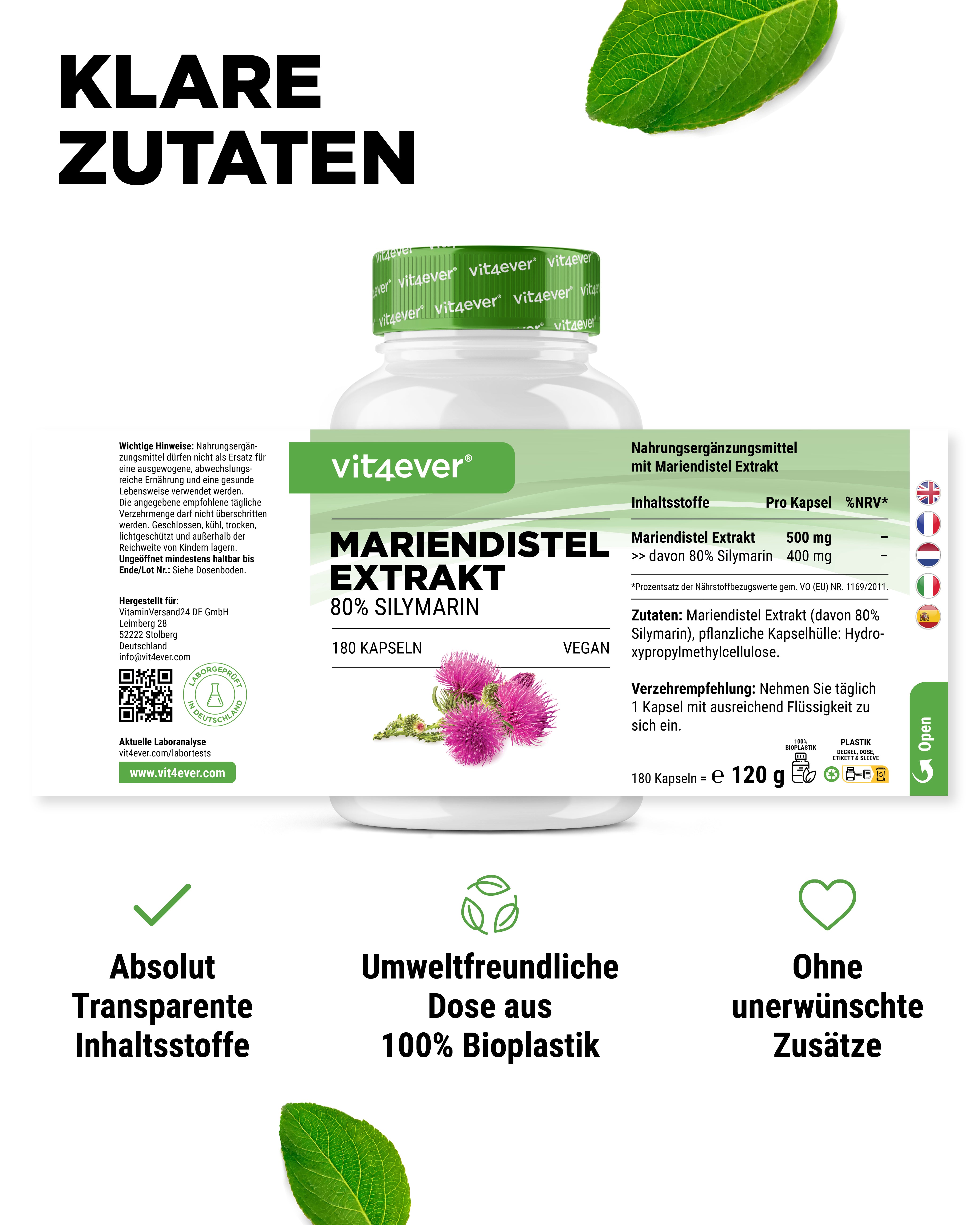 Mariendistel Extrakt 500 mg