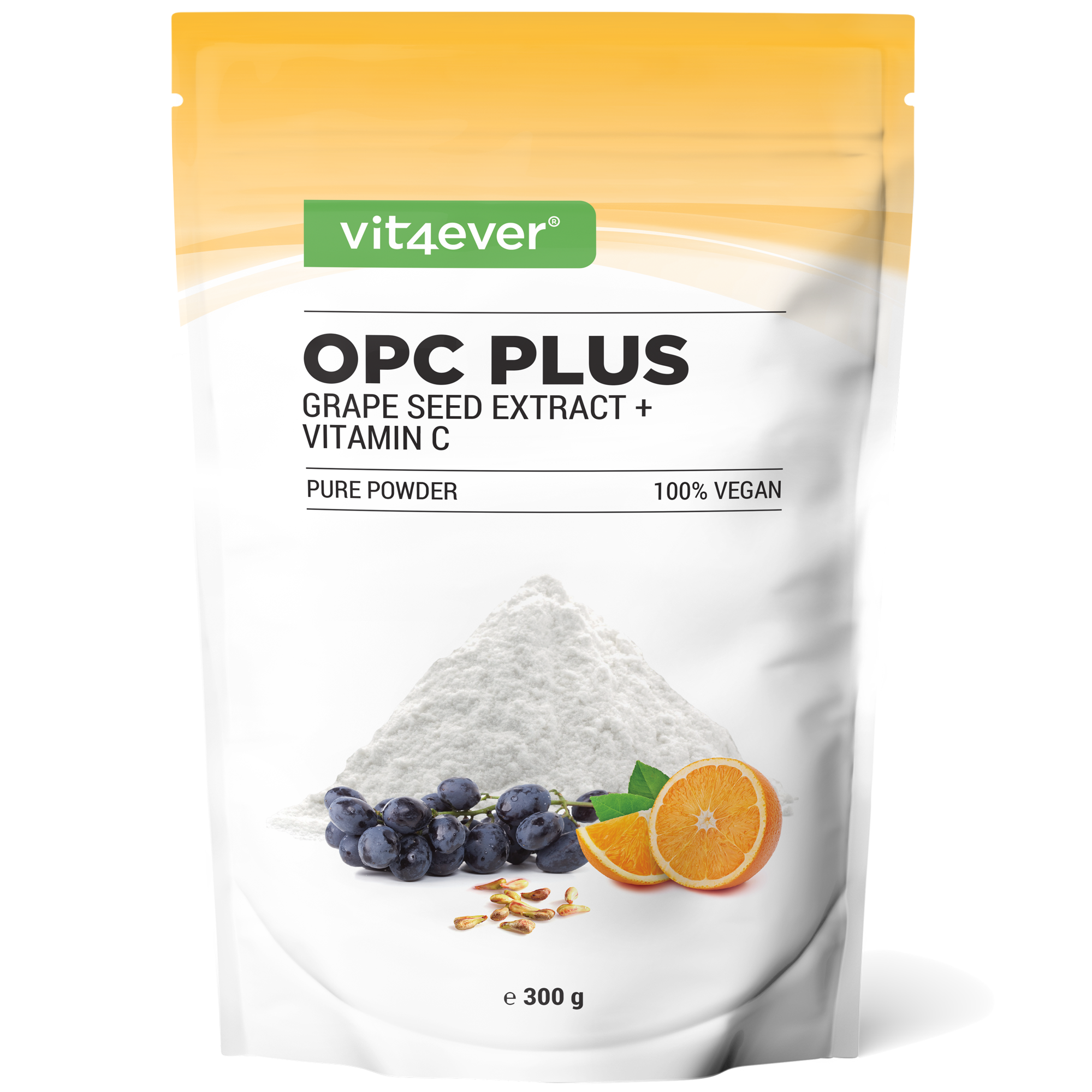 Estratto di semi d'uva OPC + Polvere di vitamina C
