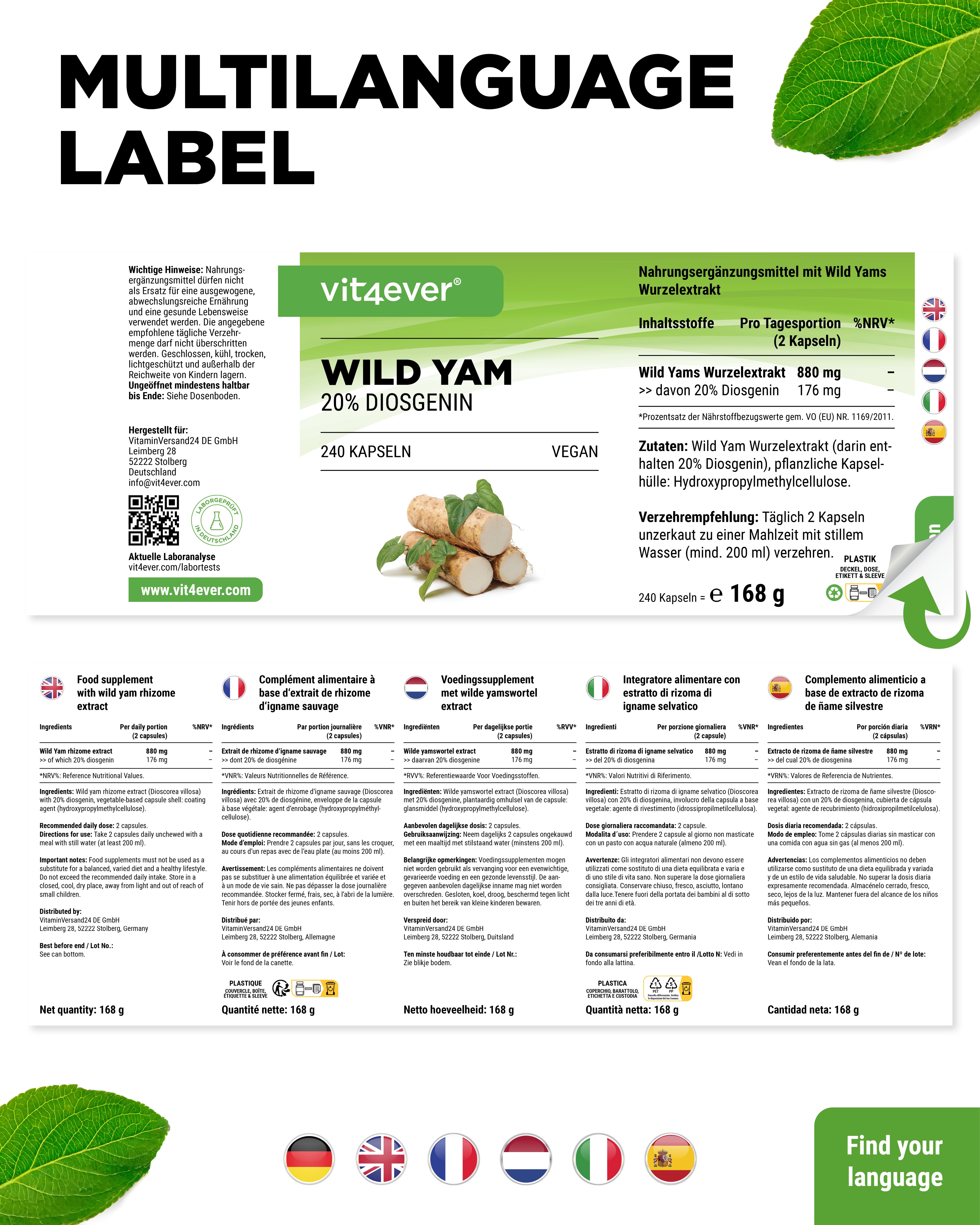 Mexican Wild Yam Extrakt