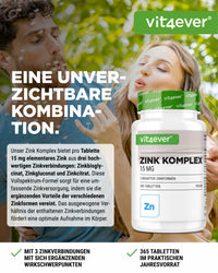 Zink Komplex mit 3 Zinkformen