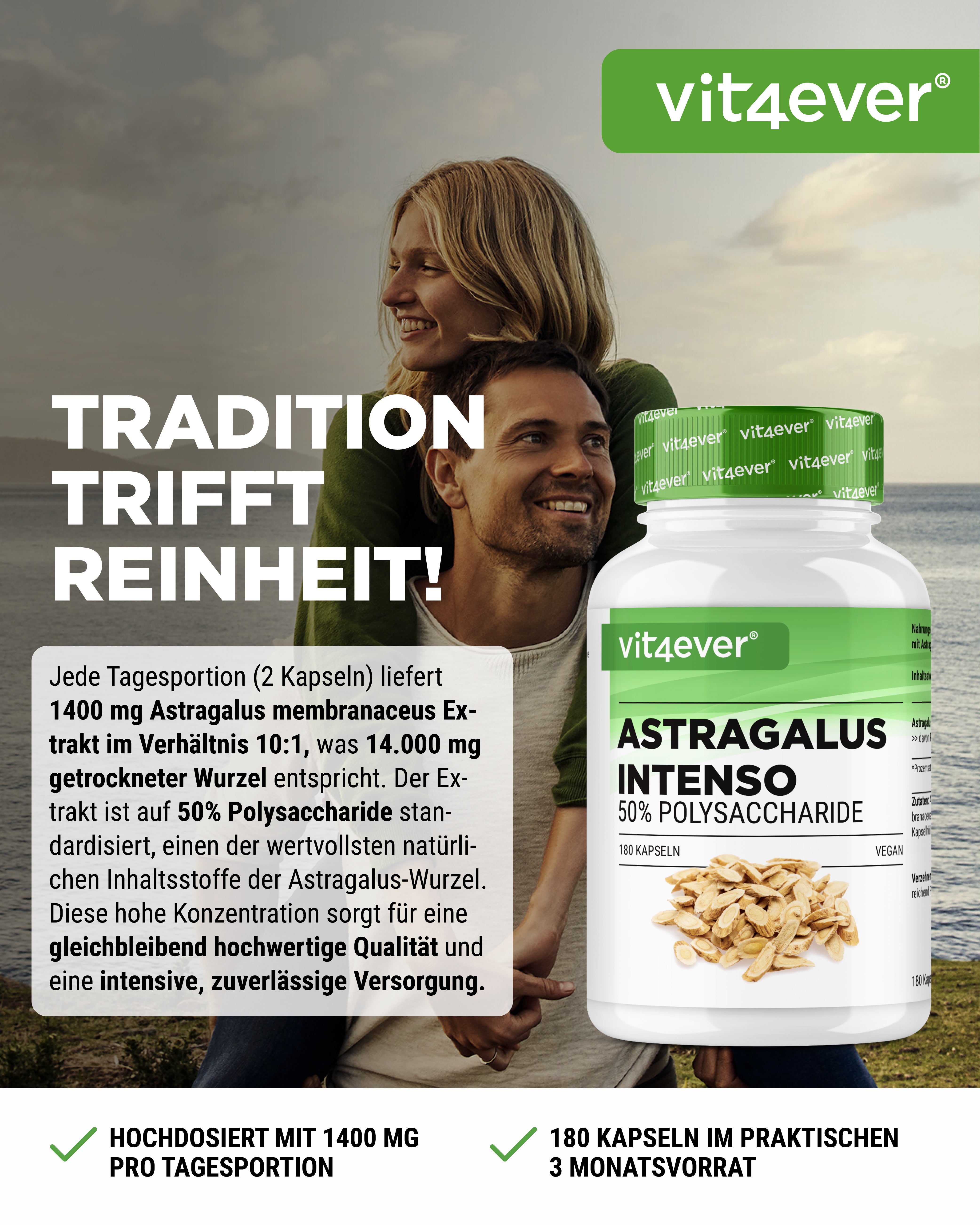 Astragalus - 50% Polisacharydy
