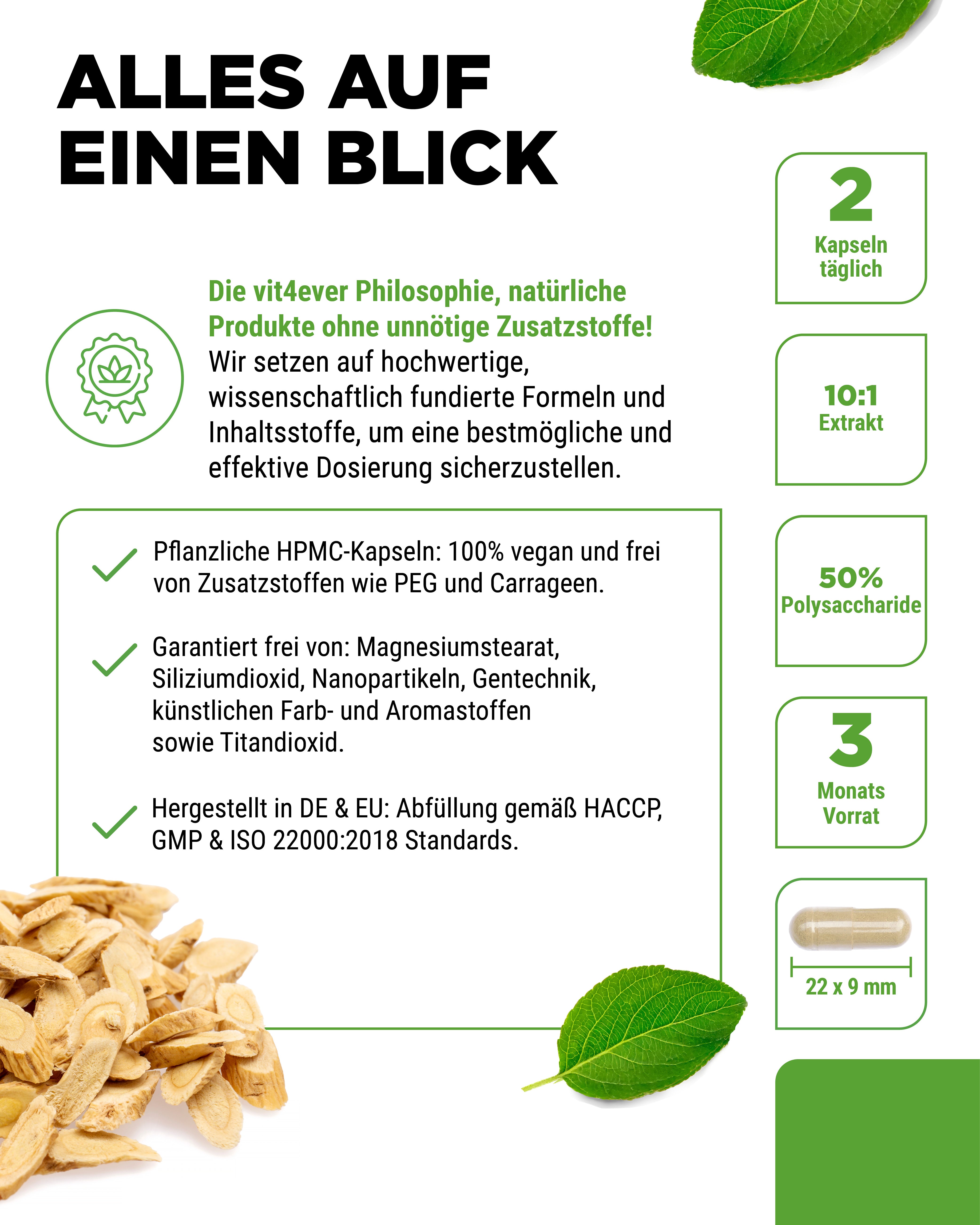 Astragalus - 50% Polysaccharides