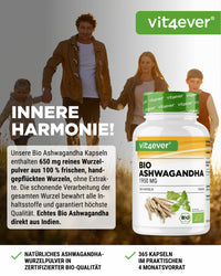 Bio Ashwagandha - 365 Kapseln