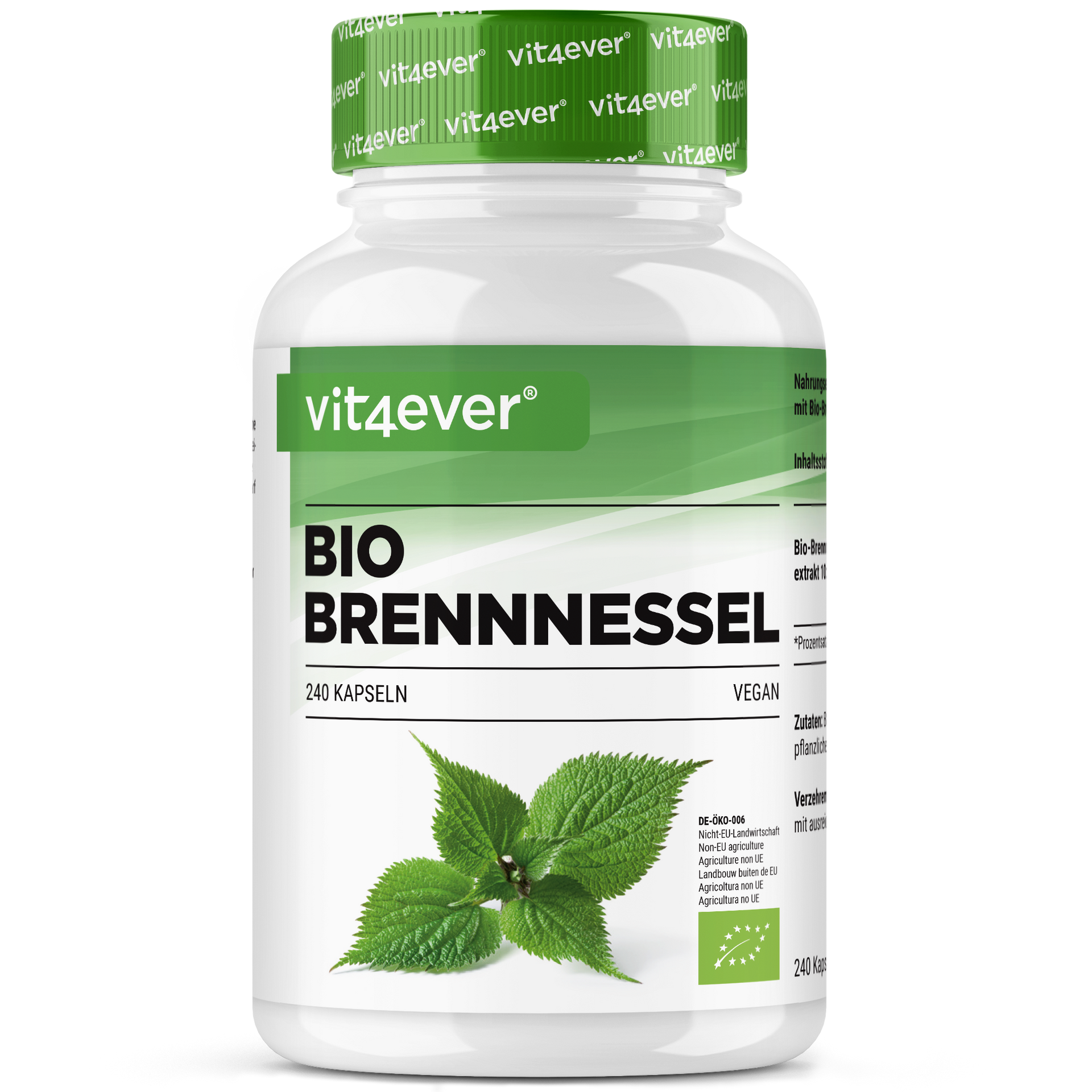 Bio Brennnessel Extrakt 10:1 - 180 Kapseln