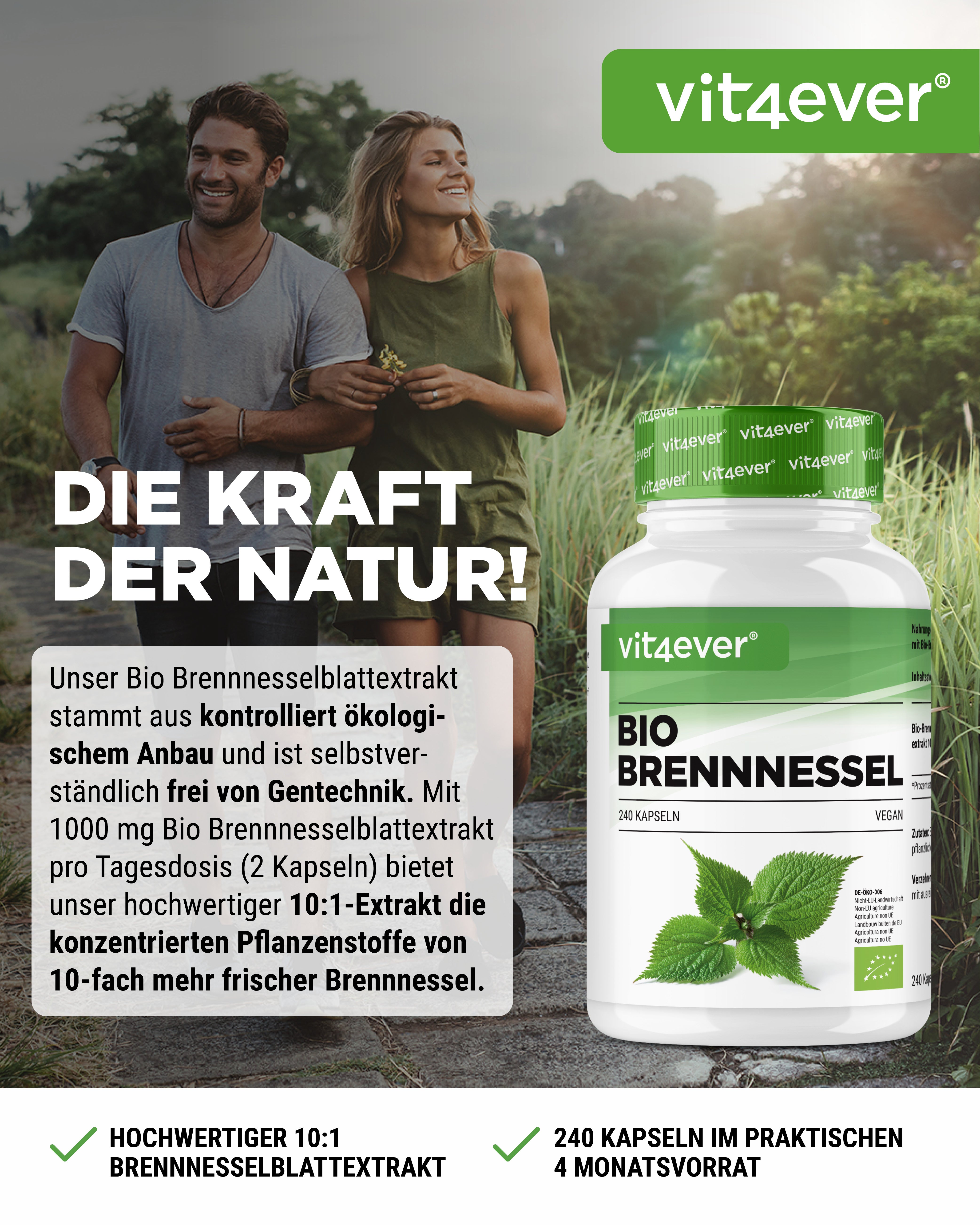 Bio Brennnessel Extrakt - 500 mg