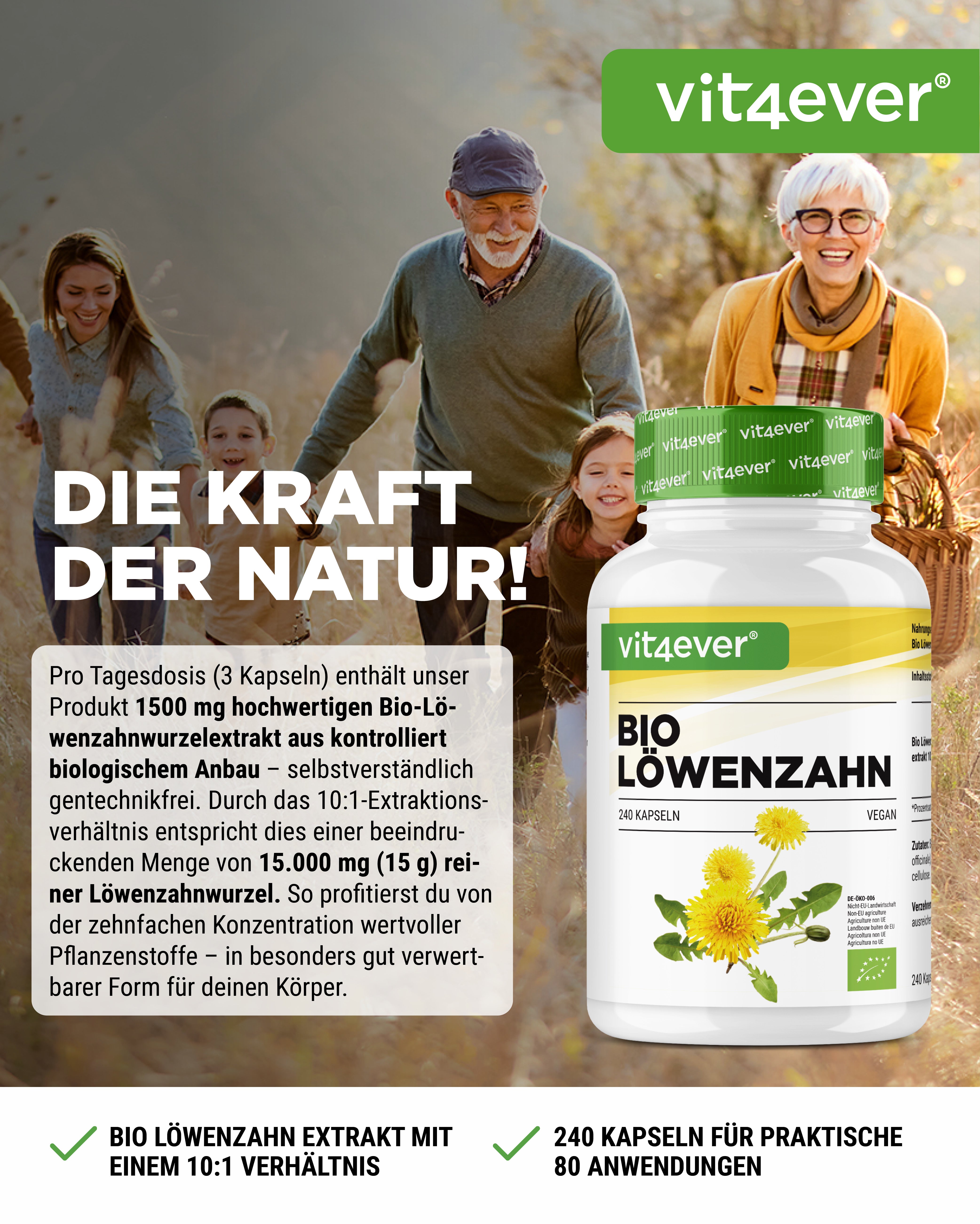 Bio Löwenzahn - 500 mg