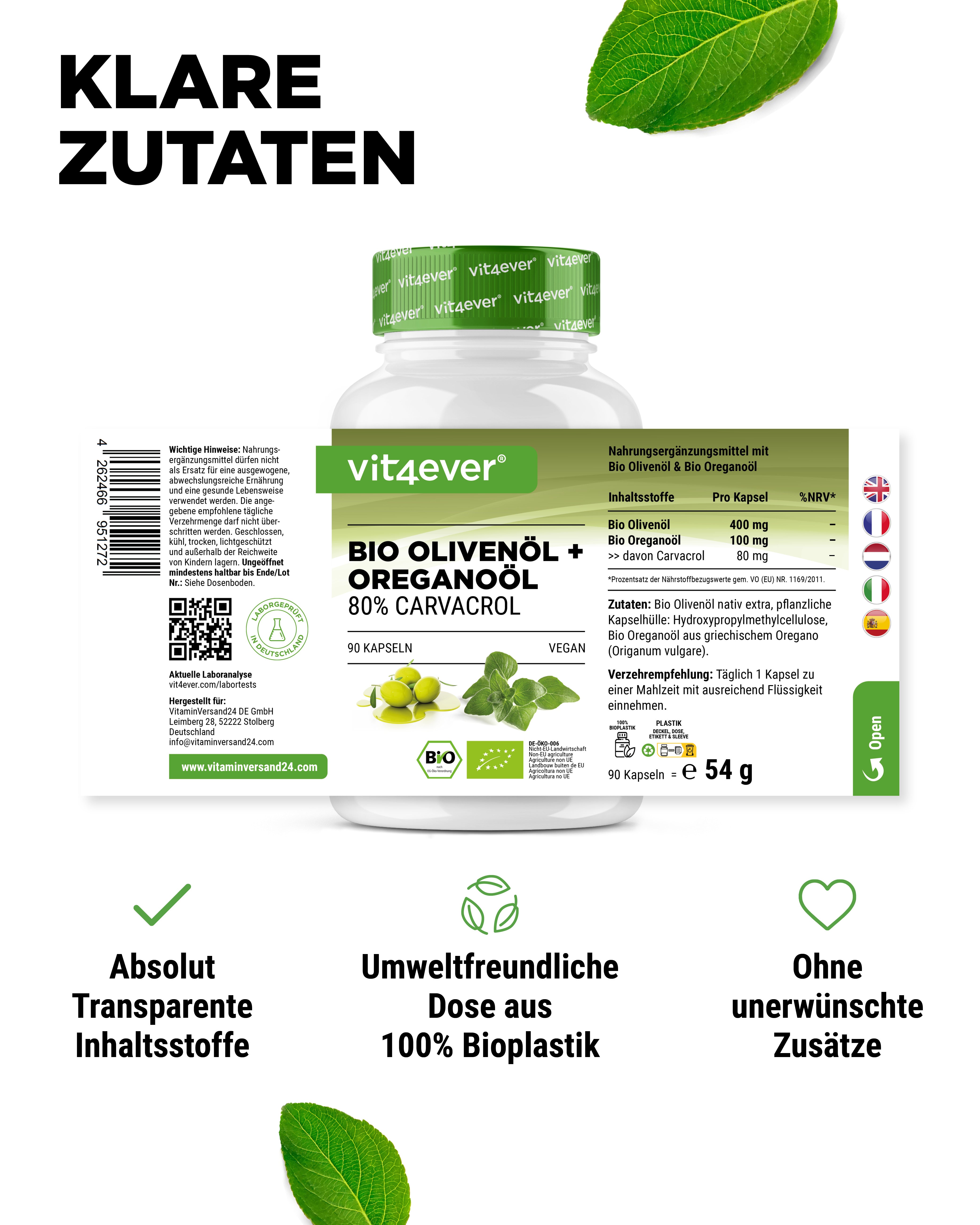 Bio Oreganoöl & Olivenöl,