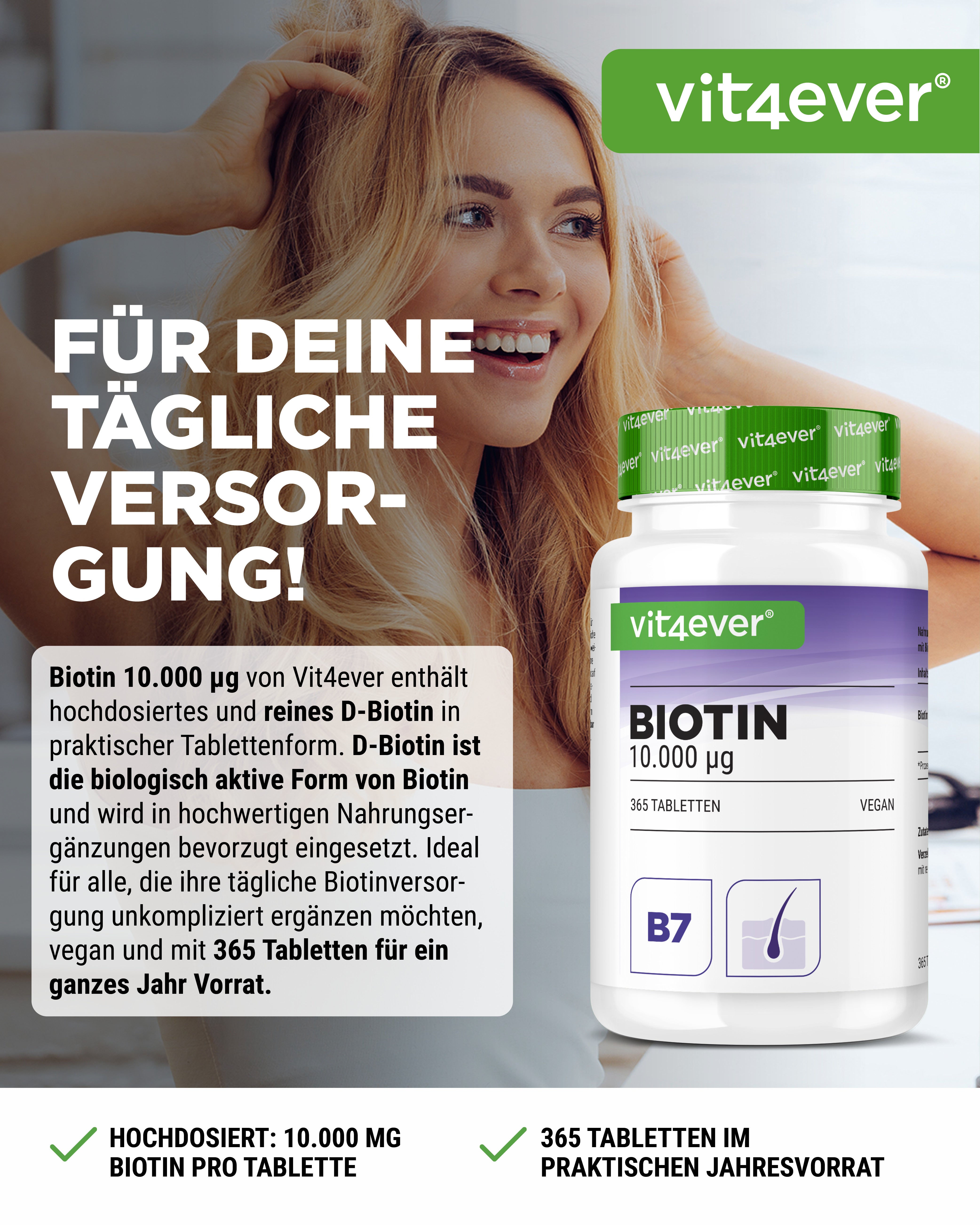 Biotin - 10.000 mcg